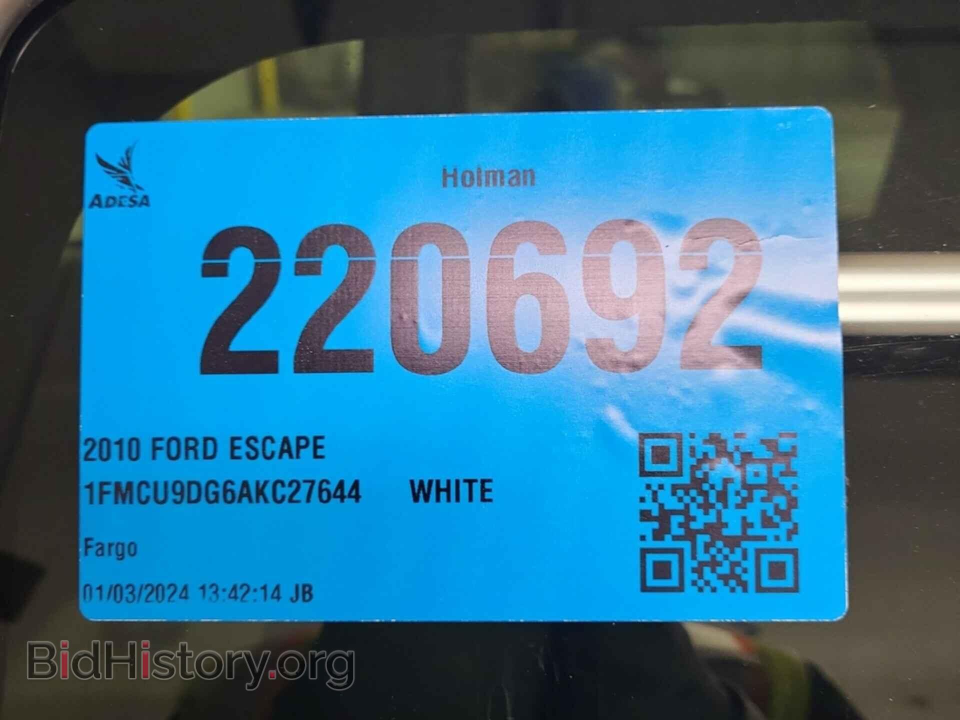 2010 FORD ESCAPE - VIN: 1FMCU9DG6AKC27644 - Фото 20