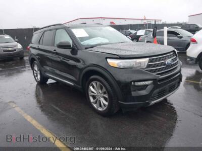 2023 Ford EXPLORER XLT, black — VIN 1FMSK7DHXPGB42235, IAAI