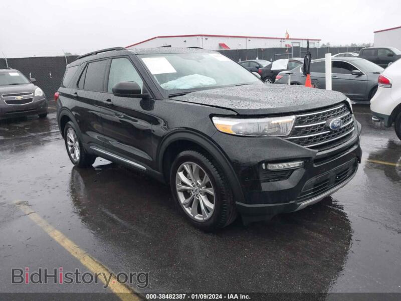2023 Ford EXPLORER XLT (VIN 1FMSK7DHXPGB42235) — фото 1 из 16, IAAI, повреждение: правая передняя часть