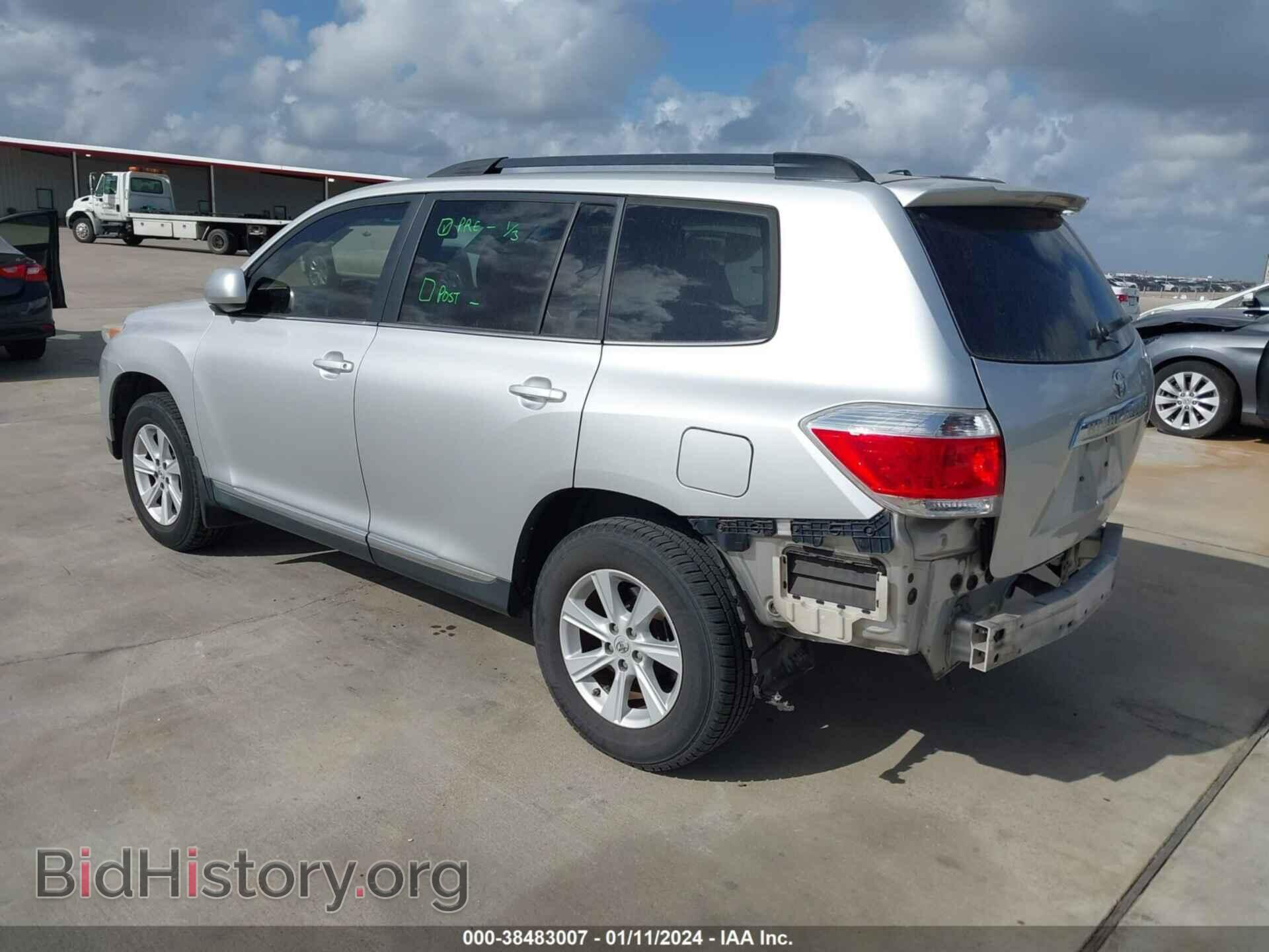 2012 TOYOTA HIGHLANDER - VIN: 5TDZA3EH0CS026152 - Фото 3