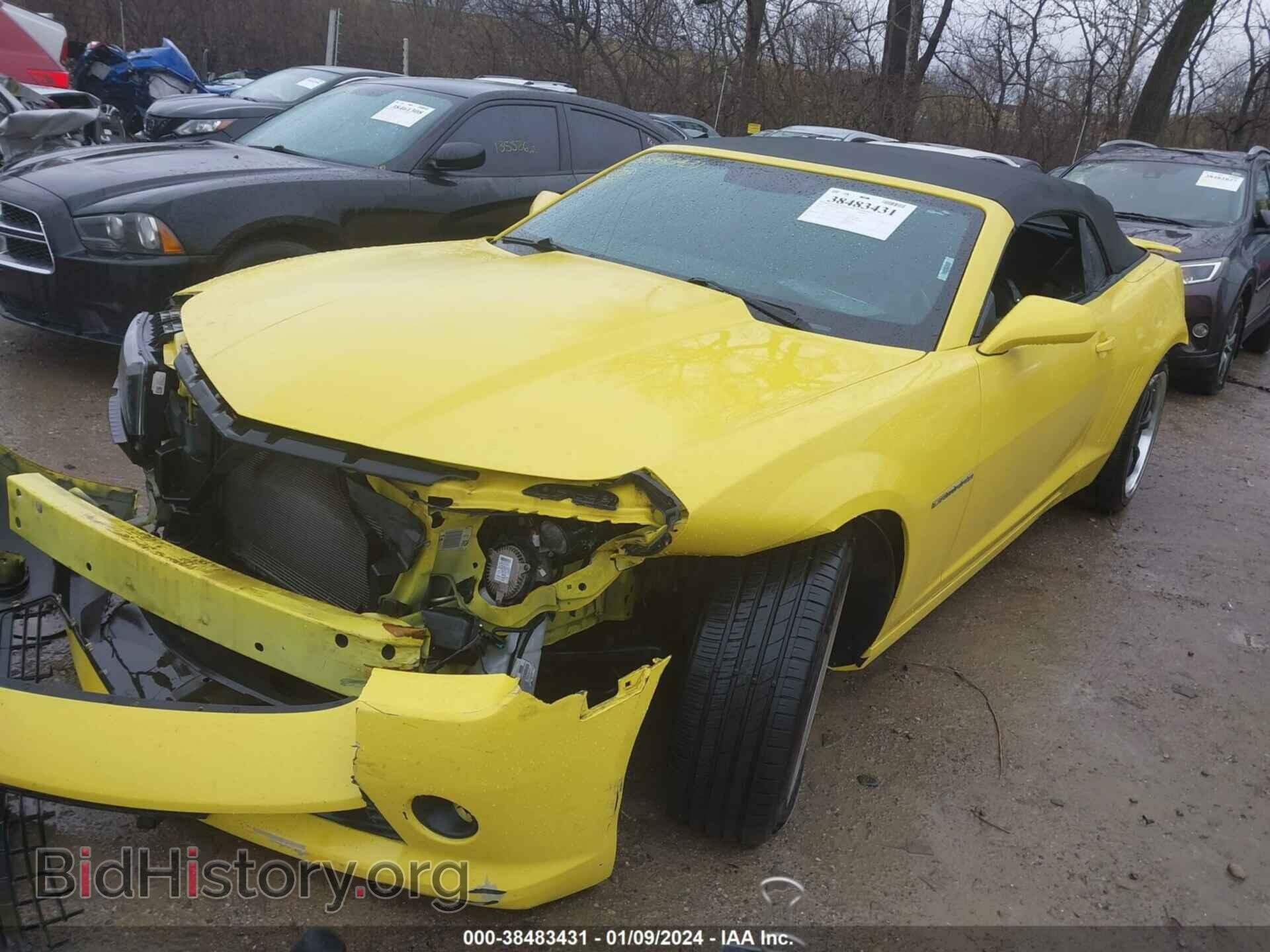 2015 CHEVROLET CAMARO - VIN: 2G1FF3D36F9135148 - Фото 2