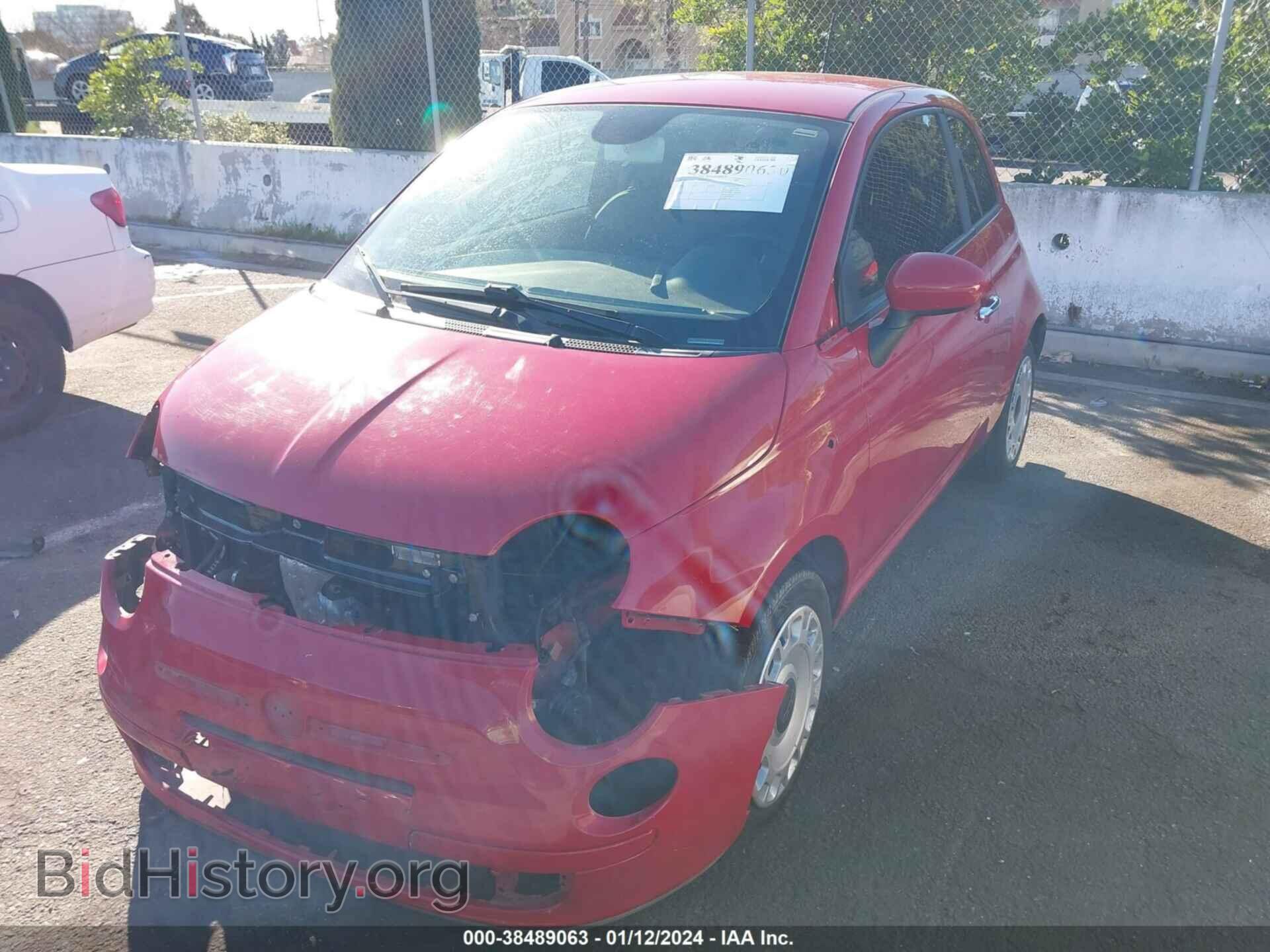 2013 FIAT 500 - VIN: 3C3CFFAR2DT649033 - Фото 2
