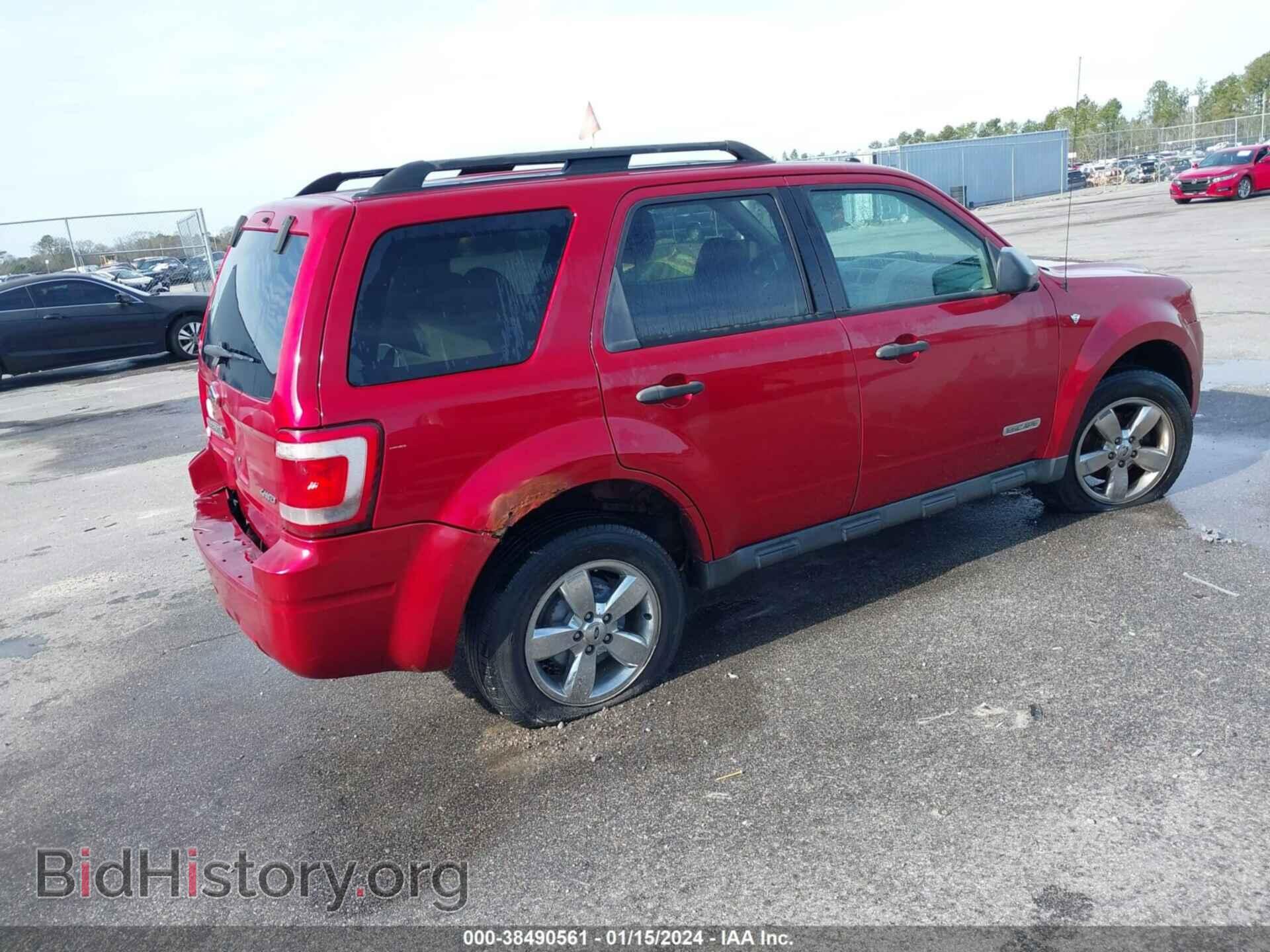 2008 FORD ESCAPE - VIN: 1FMCU93128KC99495 - Фото 4