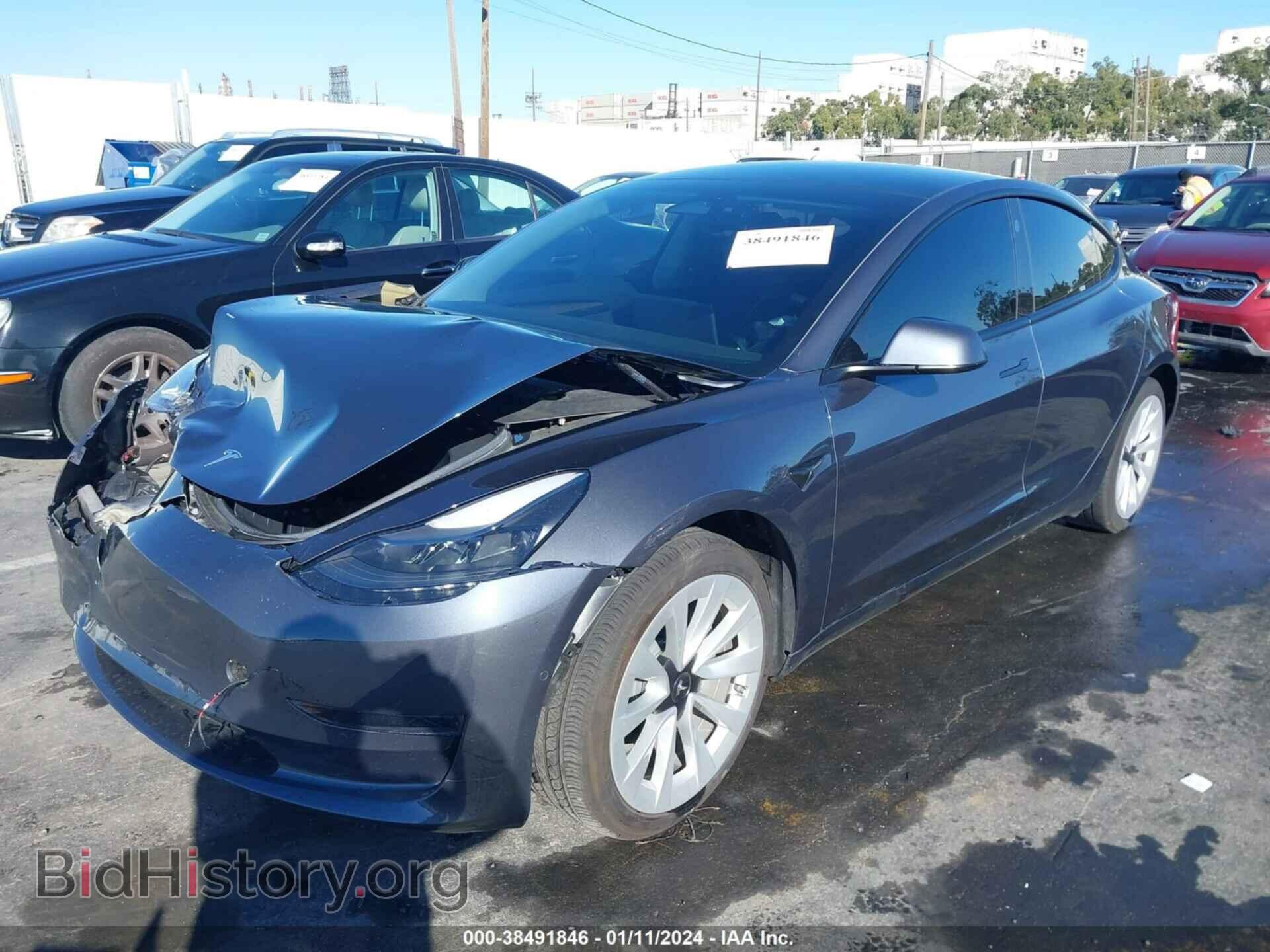2022 TESLA MODEL 3 - VIN: 5YJ3E1EA4NF235094 - Фото 2