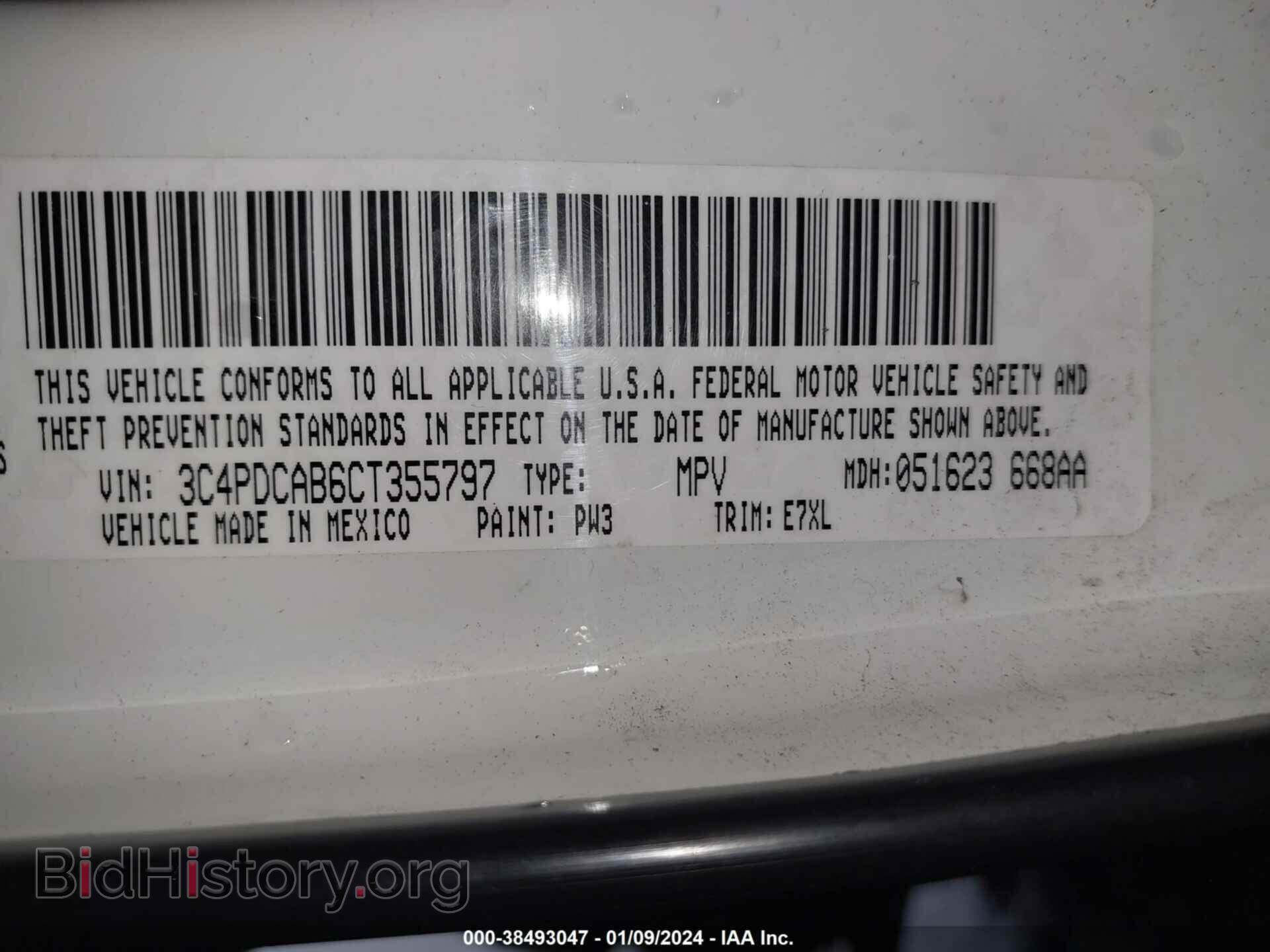 2012 DODGE JOURNEY - VIN: 3C4PDCAB6CT355797 - Photo 9