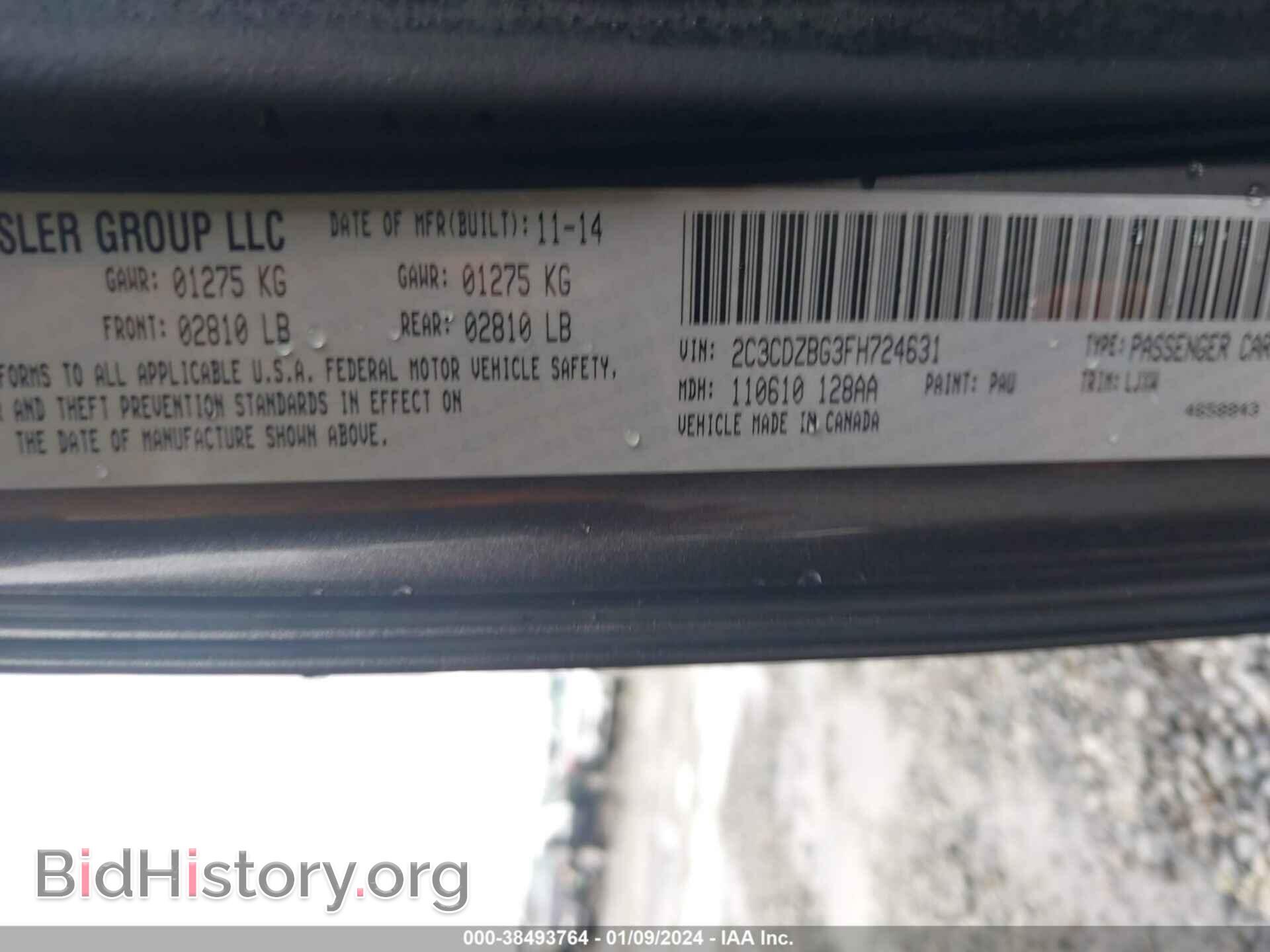 2015 DODGE CHALLENGER - VIN: 2C3CDZBG3FH724631 - Photo 9