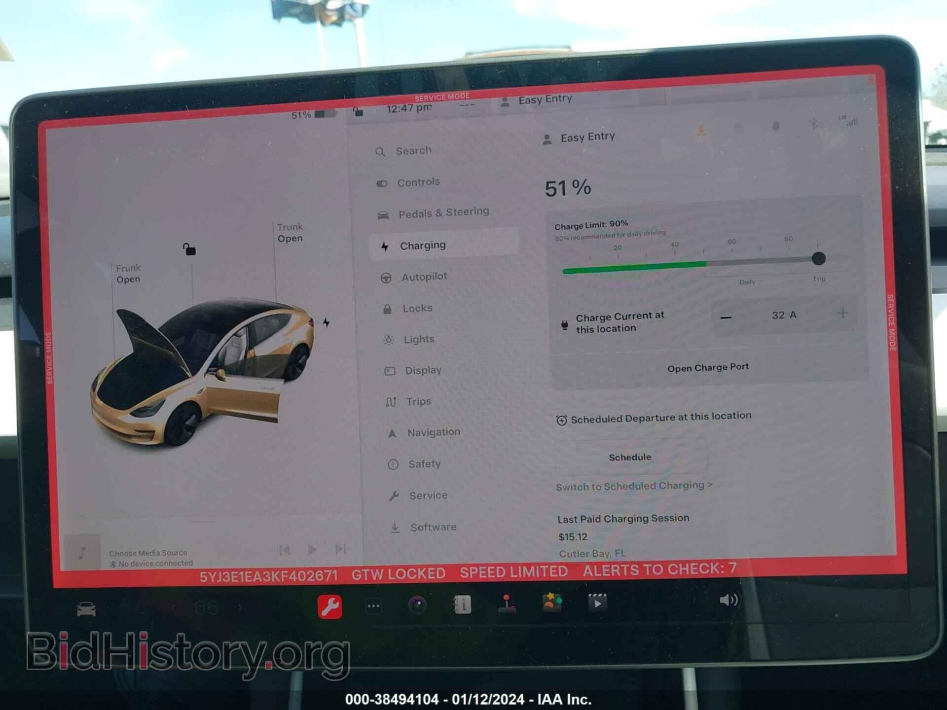 2019 TESLA MODEL 3 - VIN: 5YJ3E1EA3KF402671 - Фото 17
