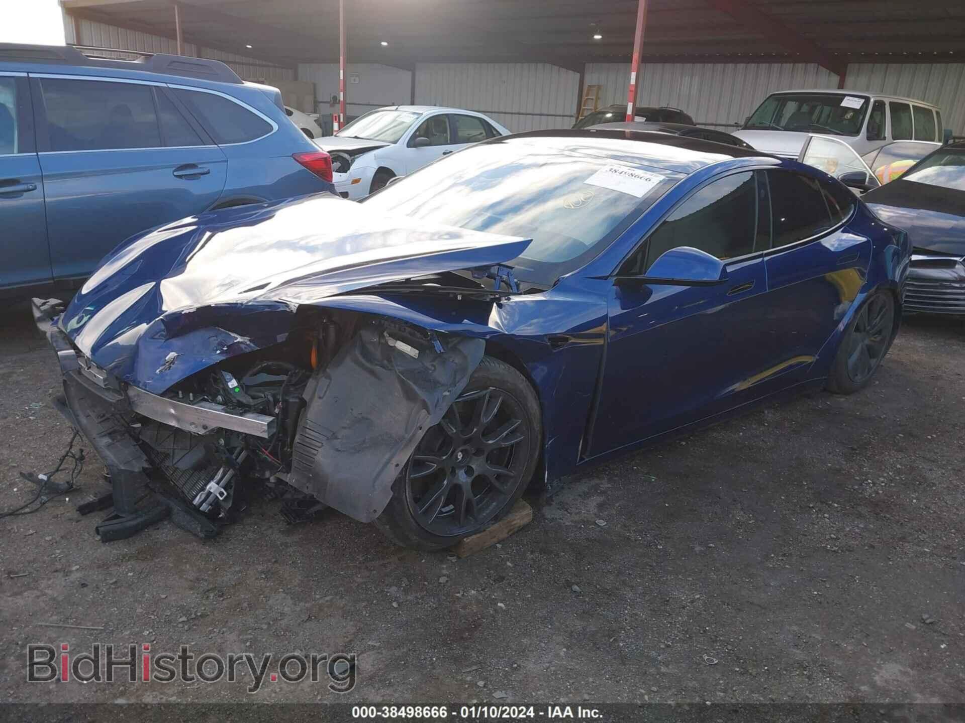 2022 TESLA MODEL S - VIN: 5YJSA1E53NF475960 - Фото 2
