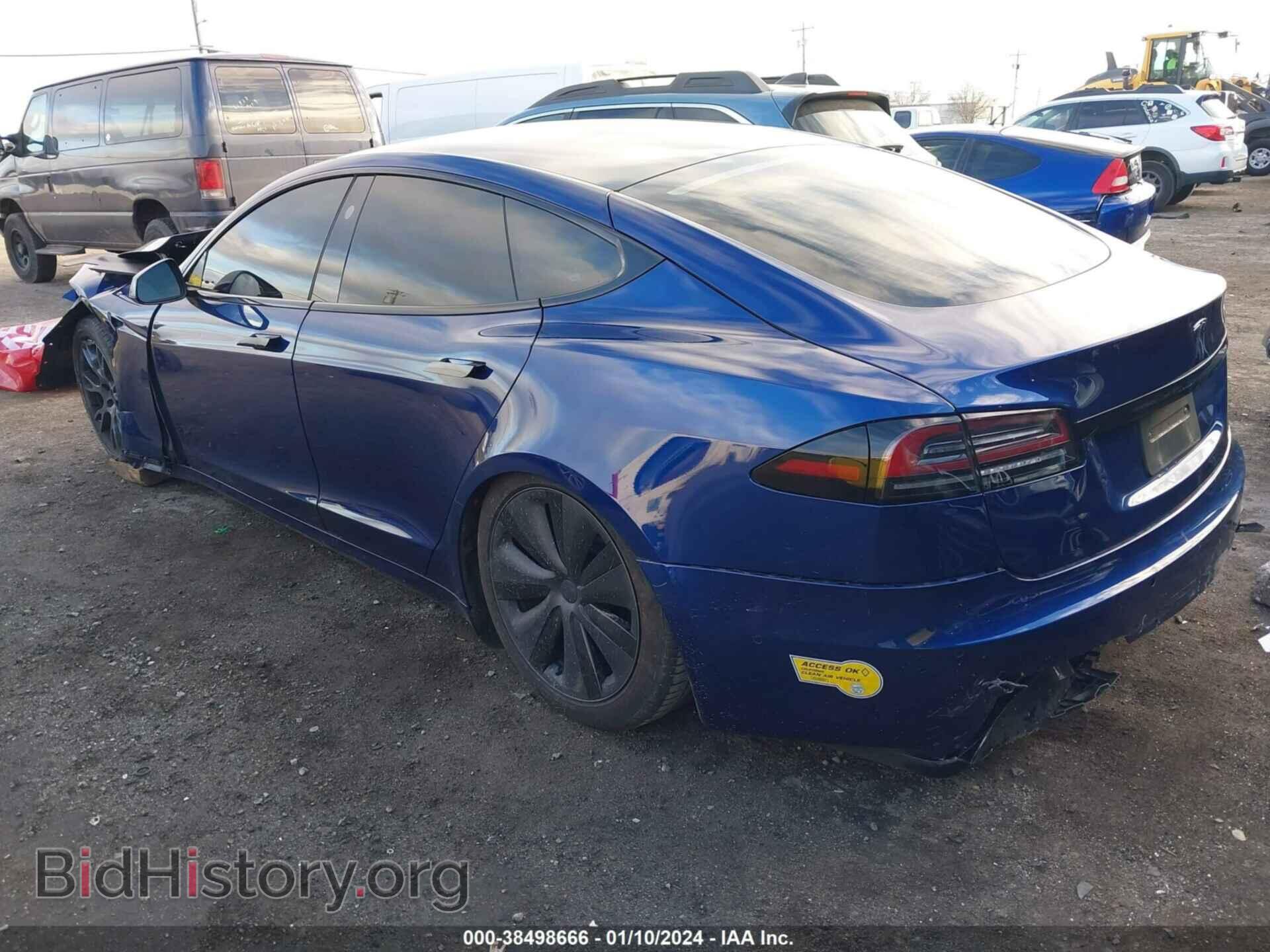 2022 TESLA MODEL S - VIN: 5YJSA1E53NF475960 - Фото 3