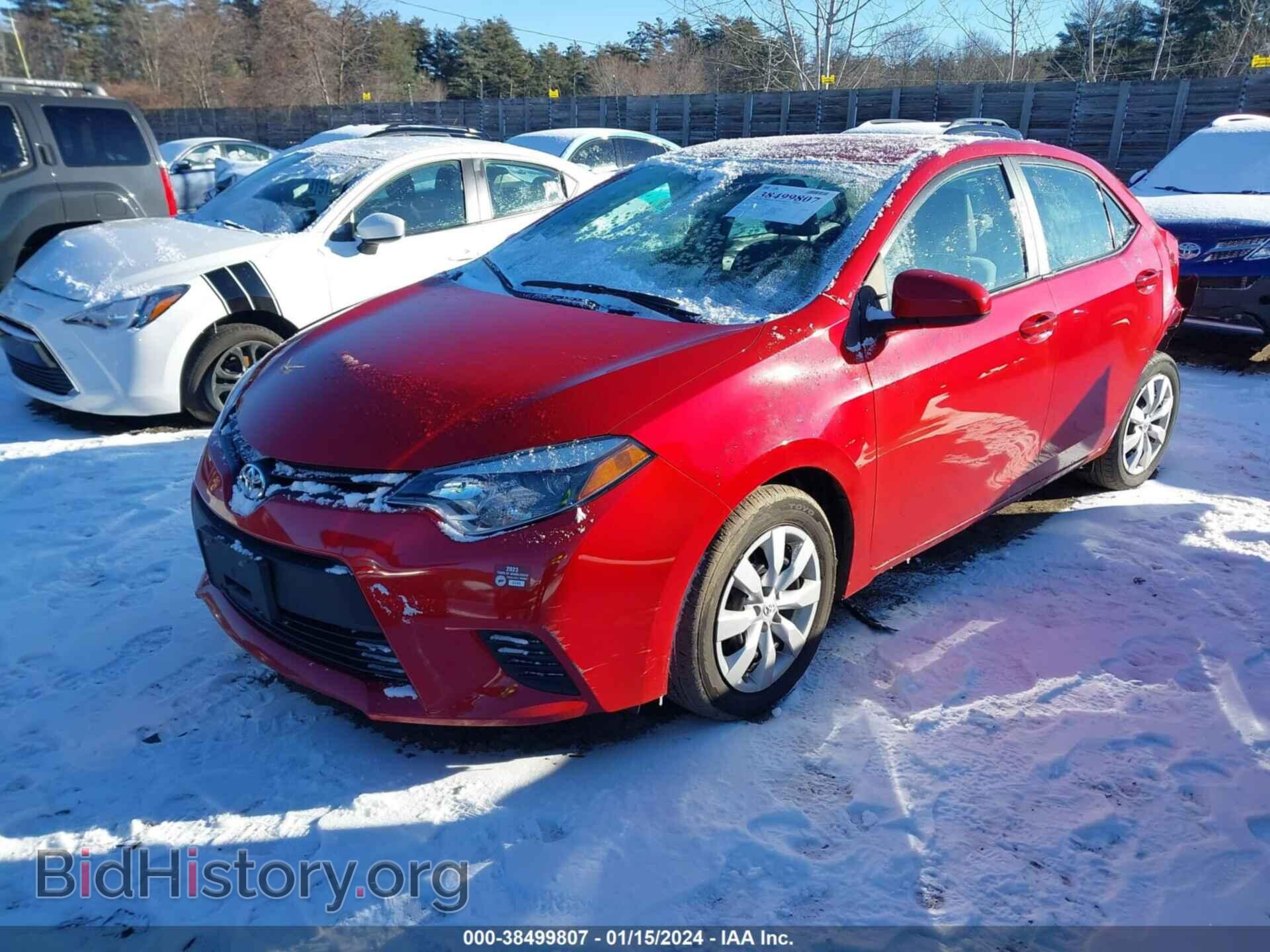 2014 TOYOTA COROLLA - VIN: 2T1BURHEXEC052038 - Фото 2