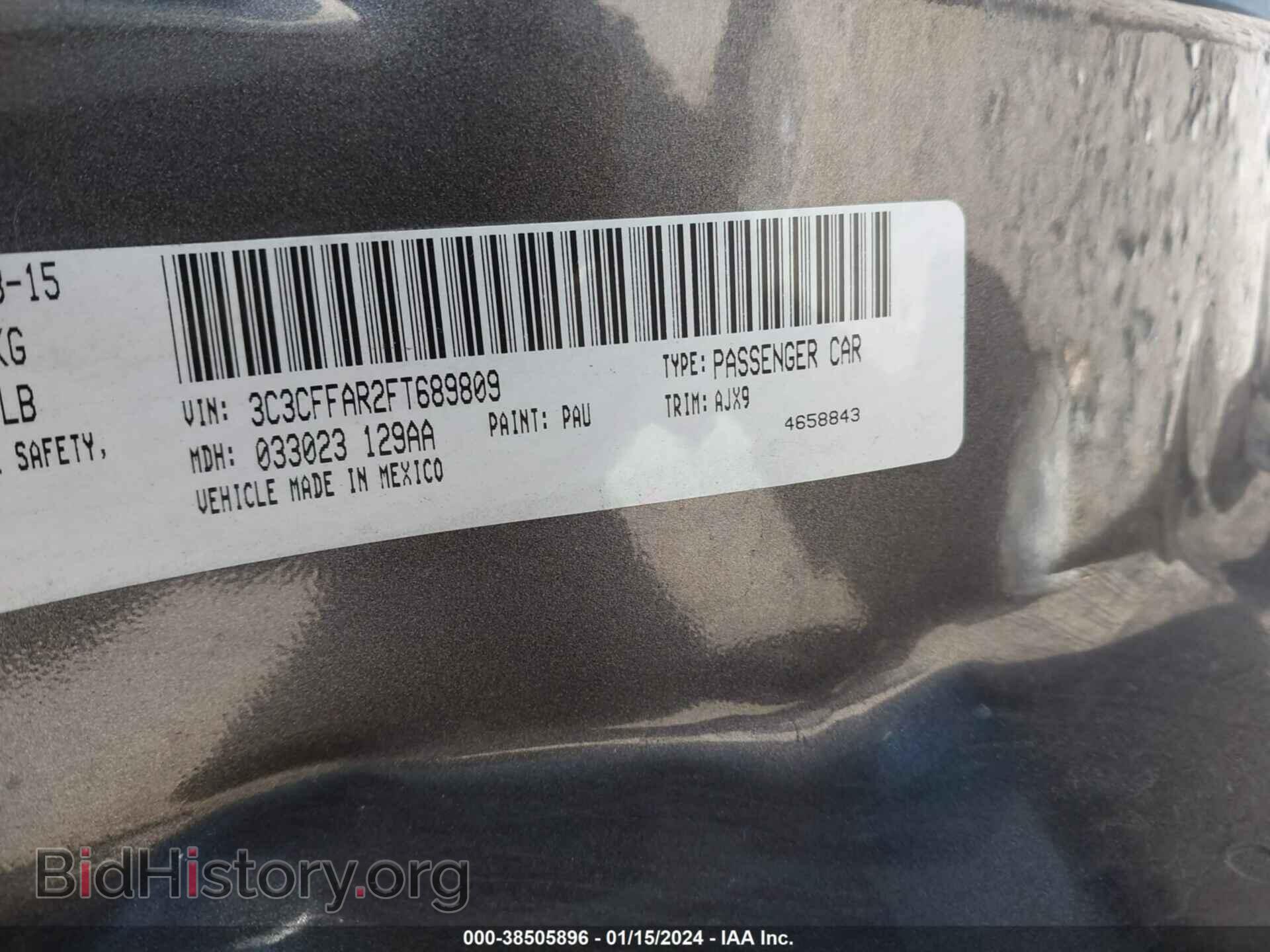 2015 FIAT 500 - VIN: 3C3CFFAR2FT689809 - Photo 9