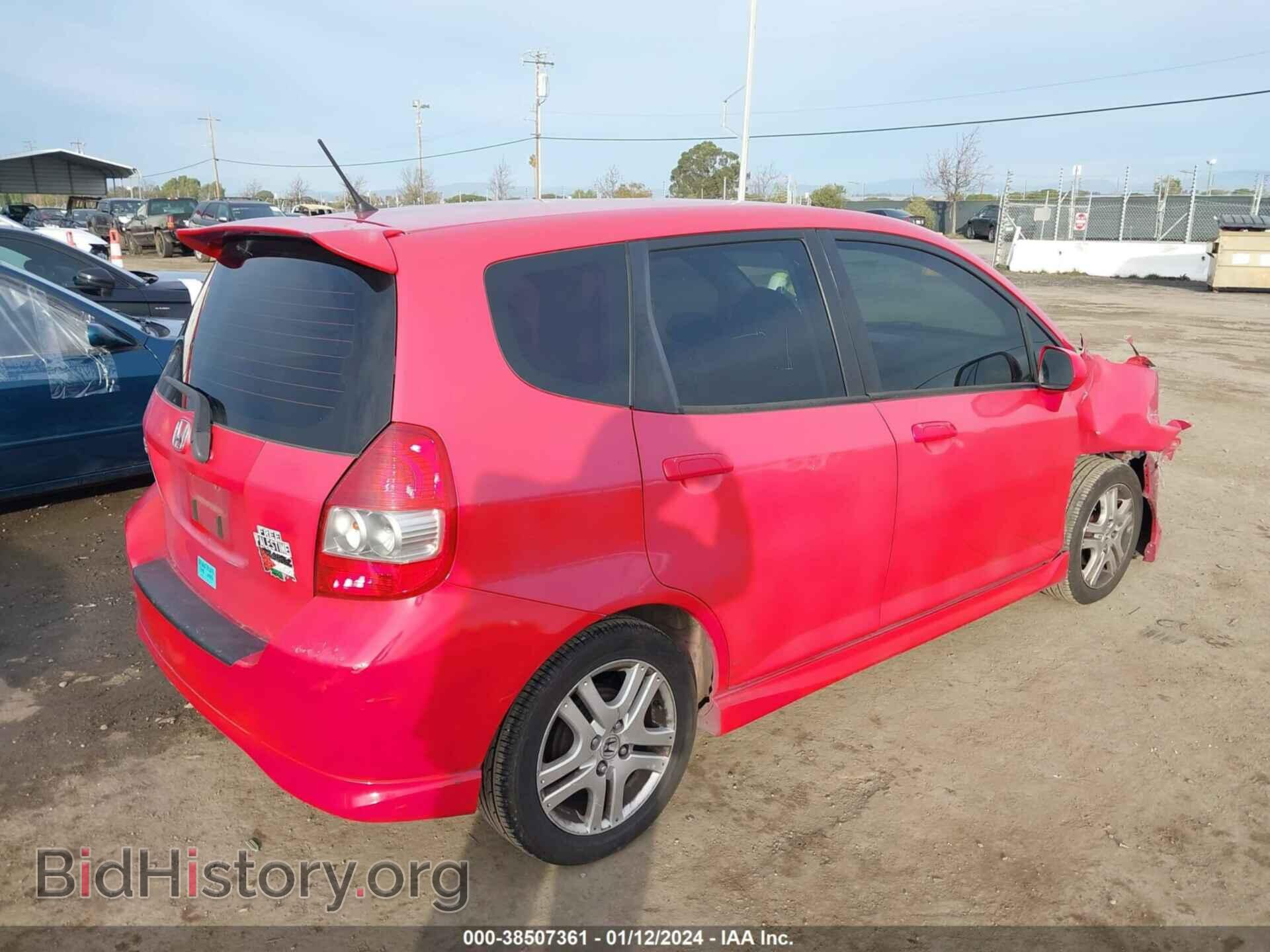 2007 HONDA FIT - VIN: JHMGD38657S001204 - Фото 4