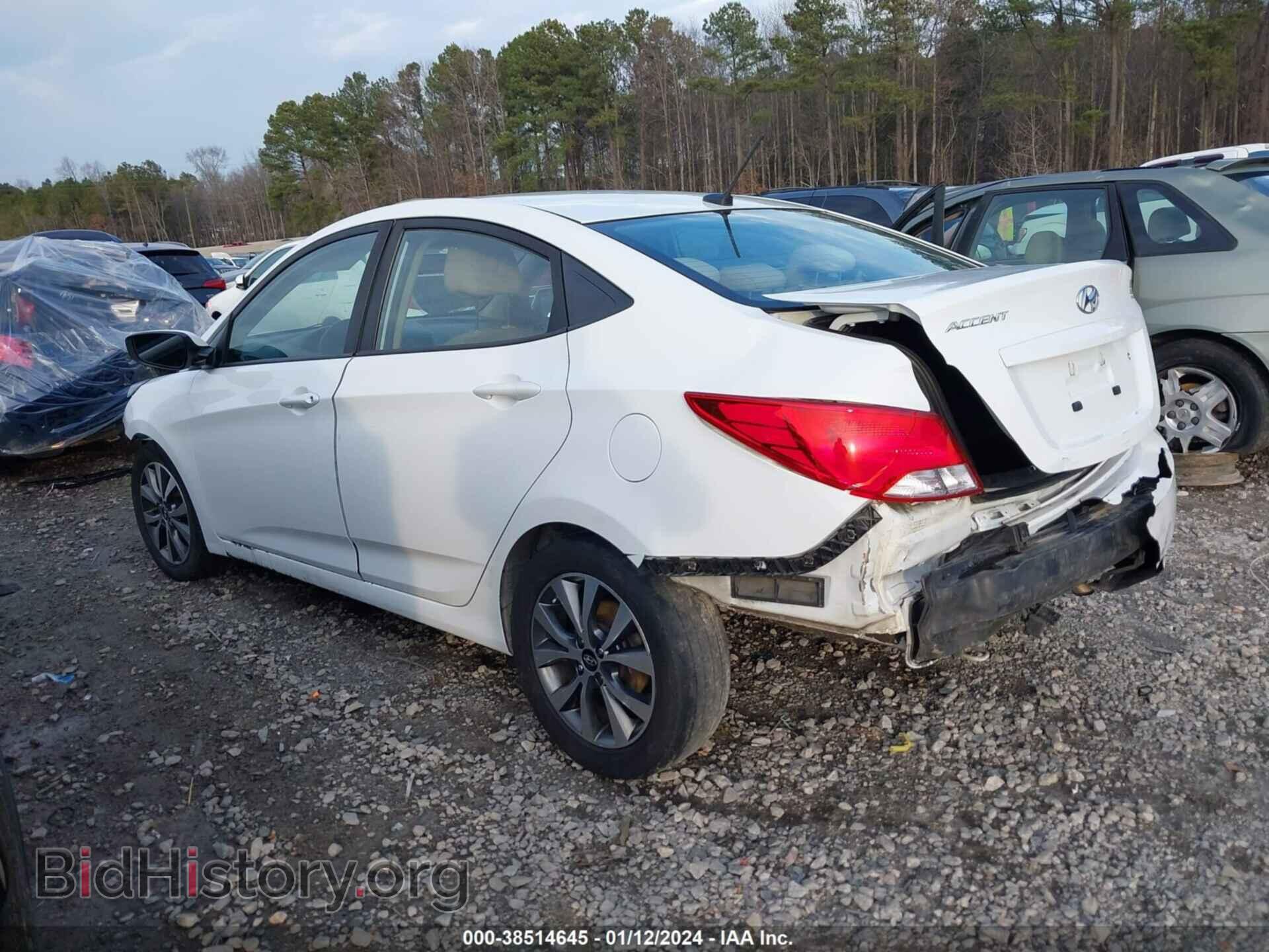 2017 HYUNDAI ACCENT - VIN: KMHCT4AE8HU348702 - Фото 3