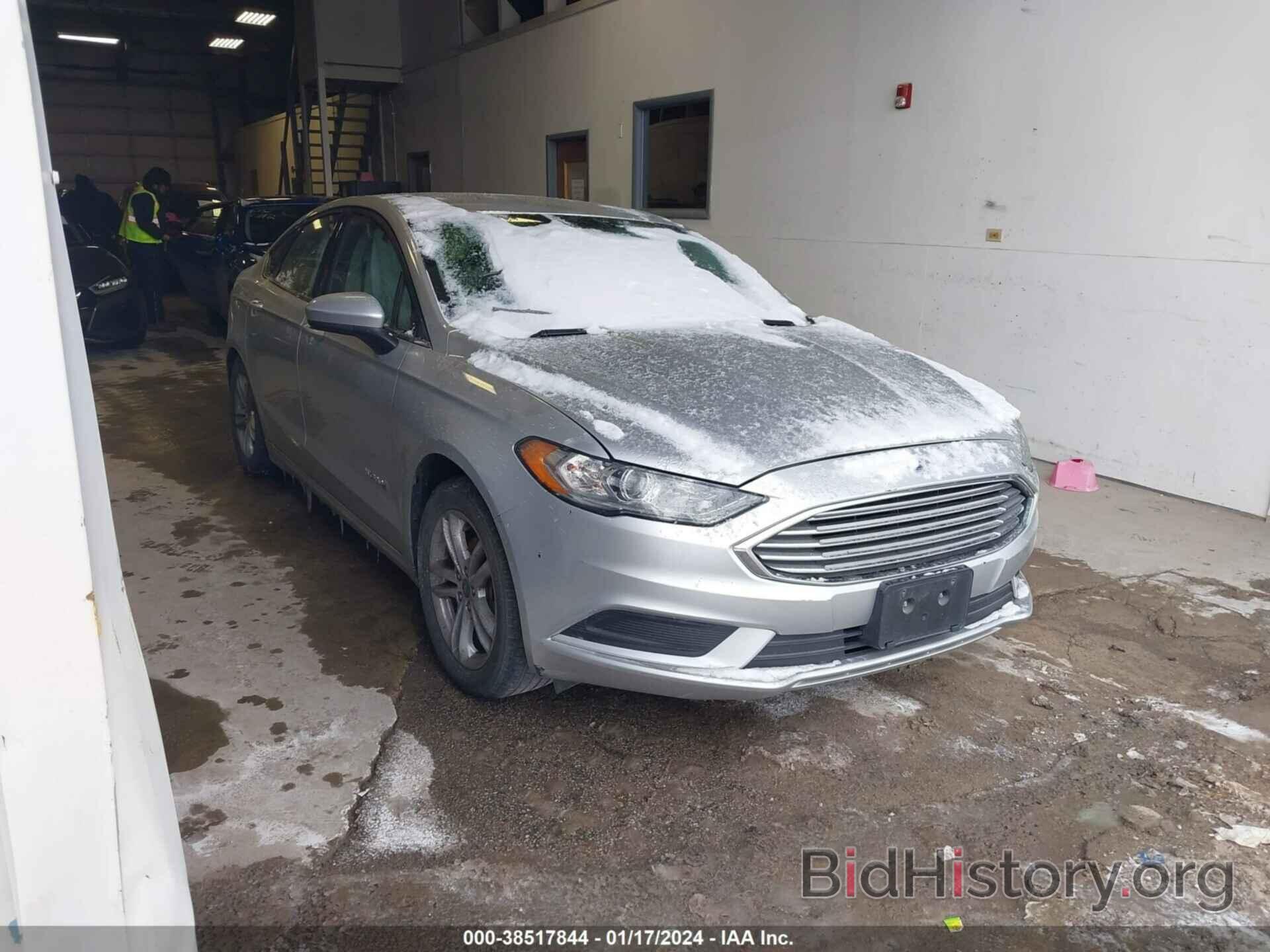 Photo 3FA6P0LUXJR162844 - FORD FUSION HYBRID 2018