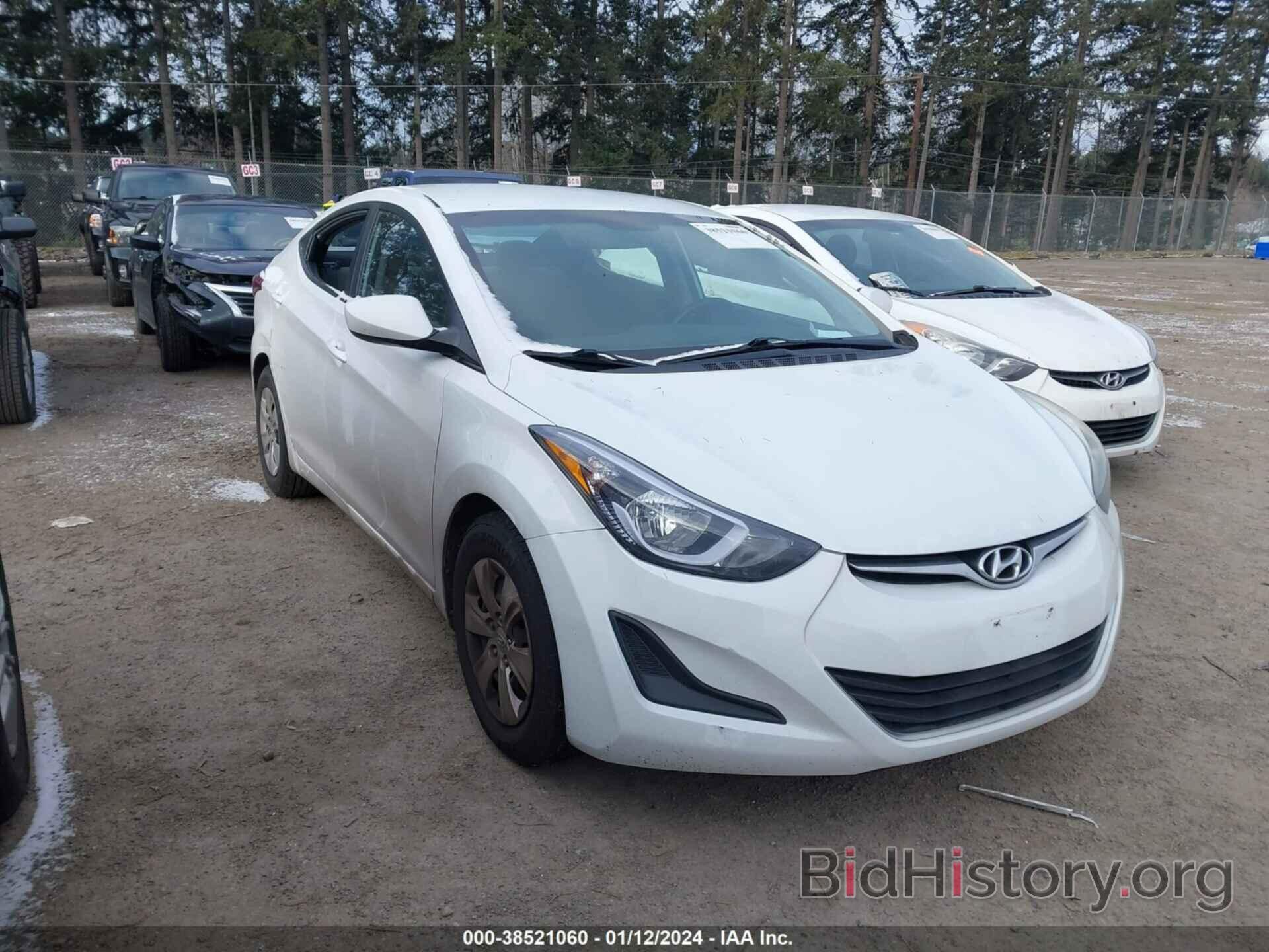 Photo 5NPDH4AE1GH676532 - HYUNDAI ELANTRA 2016