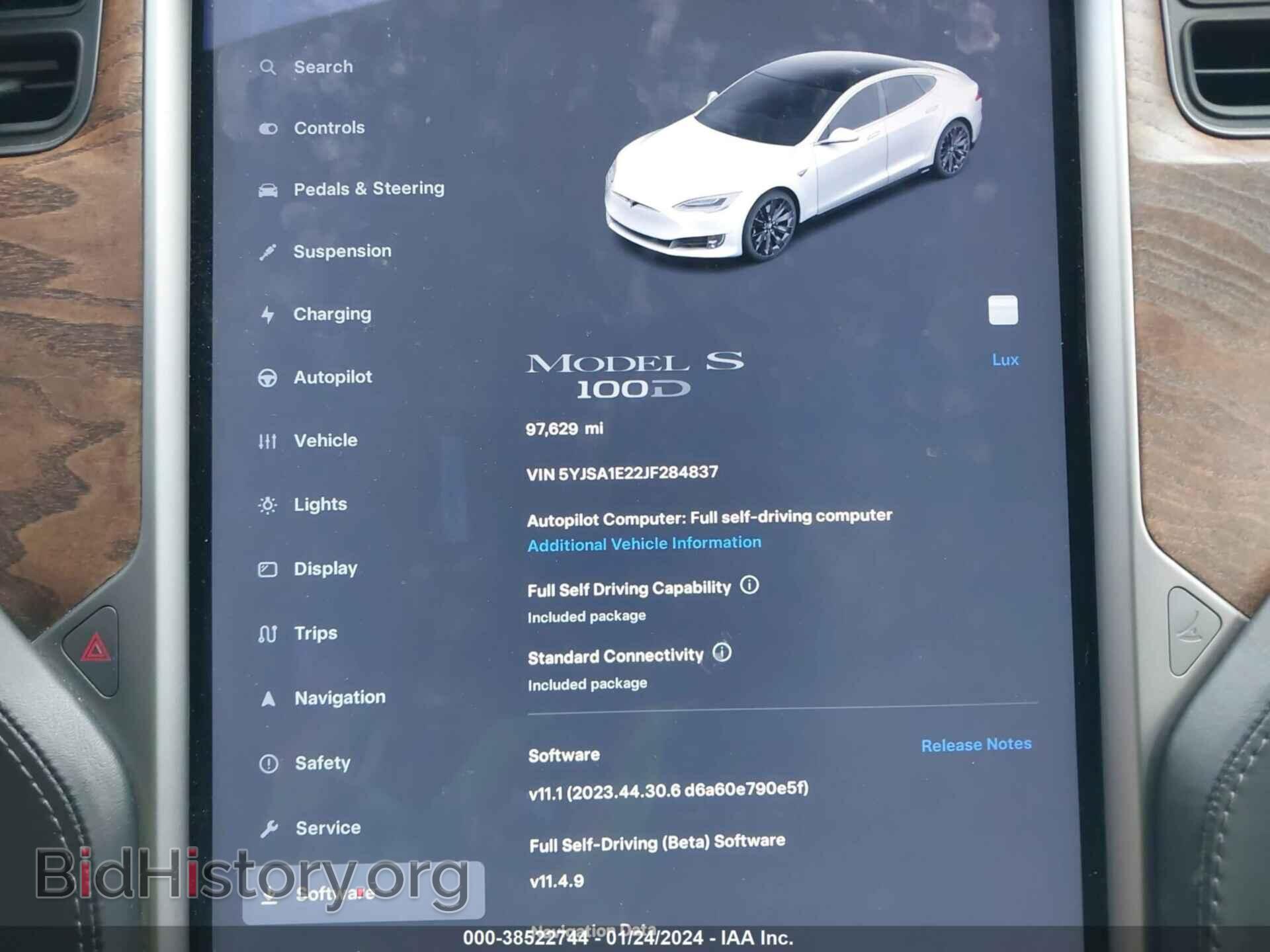 2018 TESLA MODEL S - VIN: 5YJSA1E22JF284837 - Photo 7
