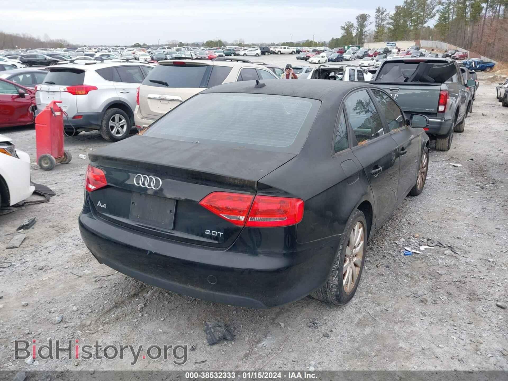 2012 AUDI A4 - VIN: WAUAFAFL9CN006202 - Фото 4
