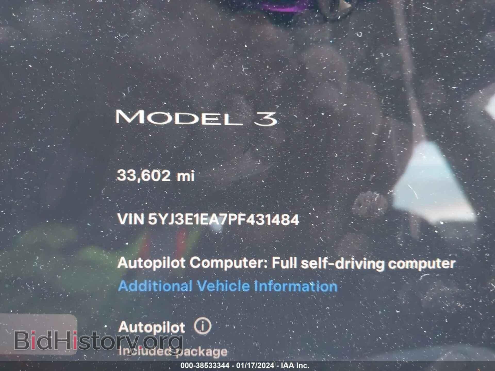 2023 TESLA MODEL 3 - VIN: 5YJ3E1EA7PF431484 - Фото 7