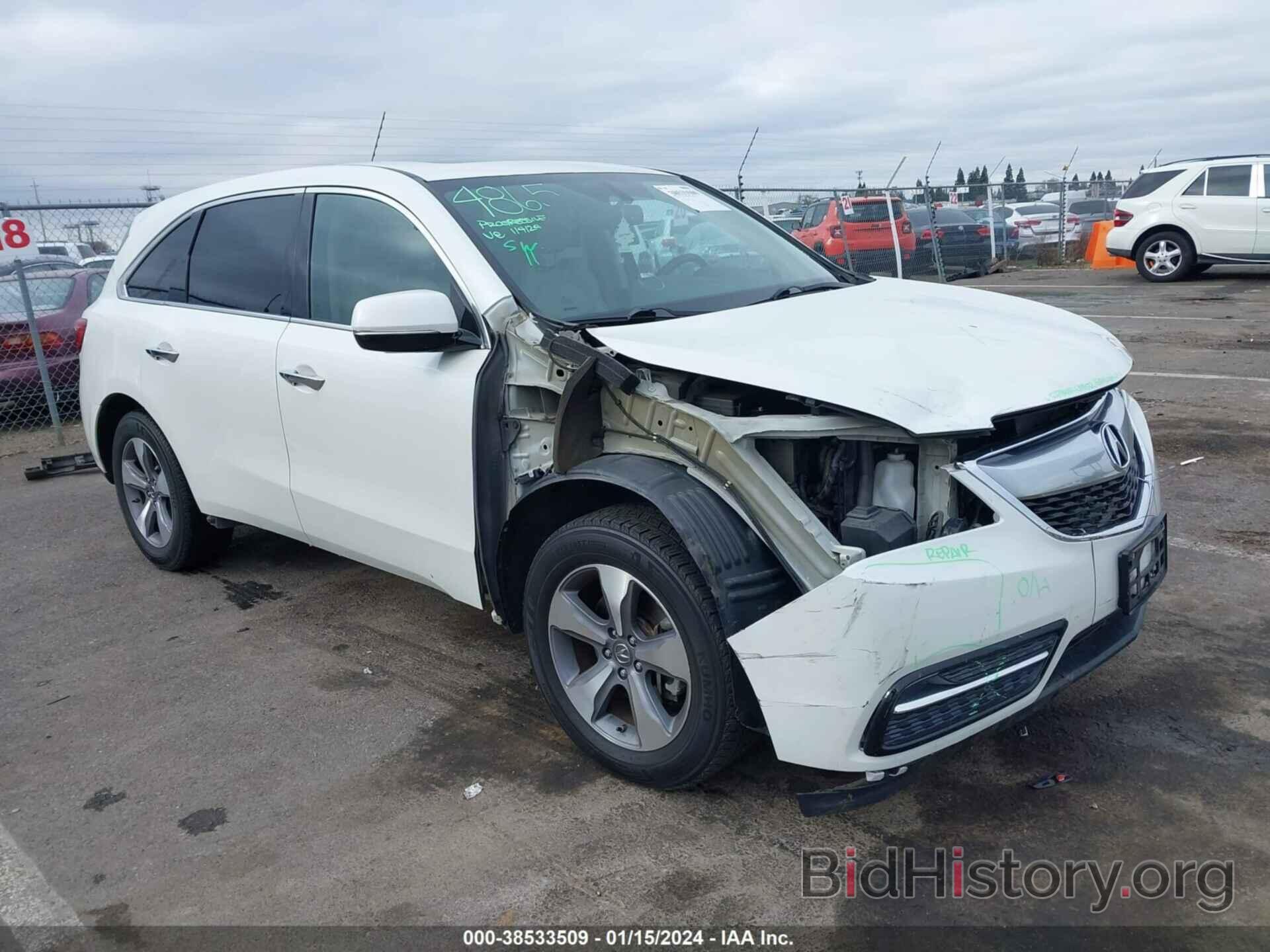 Photo 5FRYD3H22EB019896 - ACURA MDX 2014