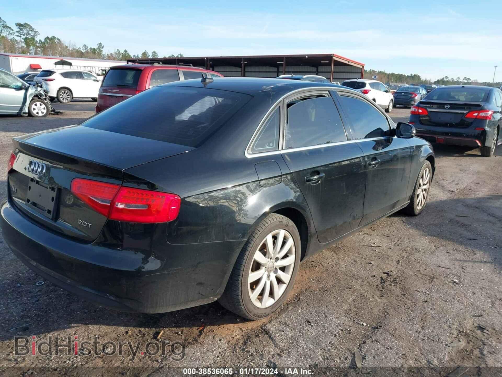 2013 AUDI A4 - VIN: WAUAFAFL4DN014919 - Фото 4
