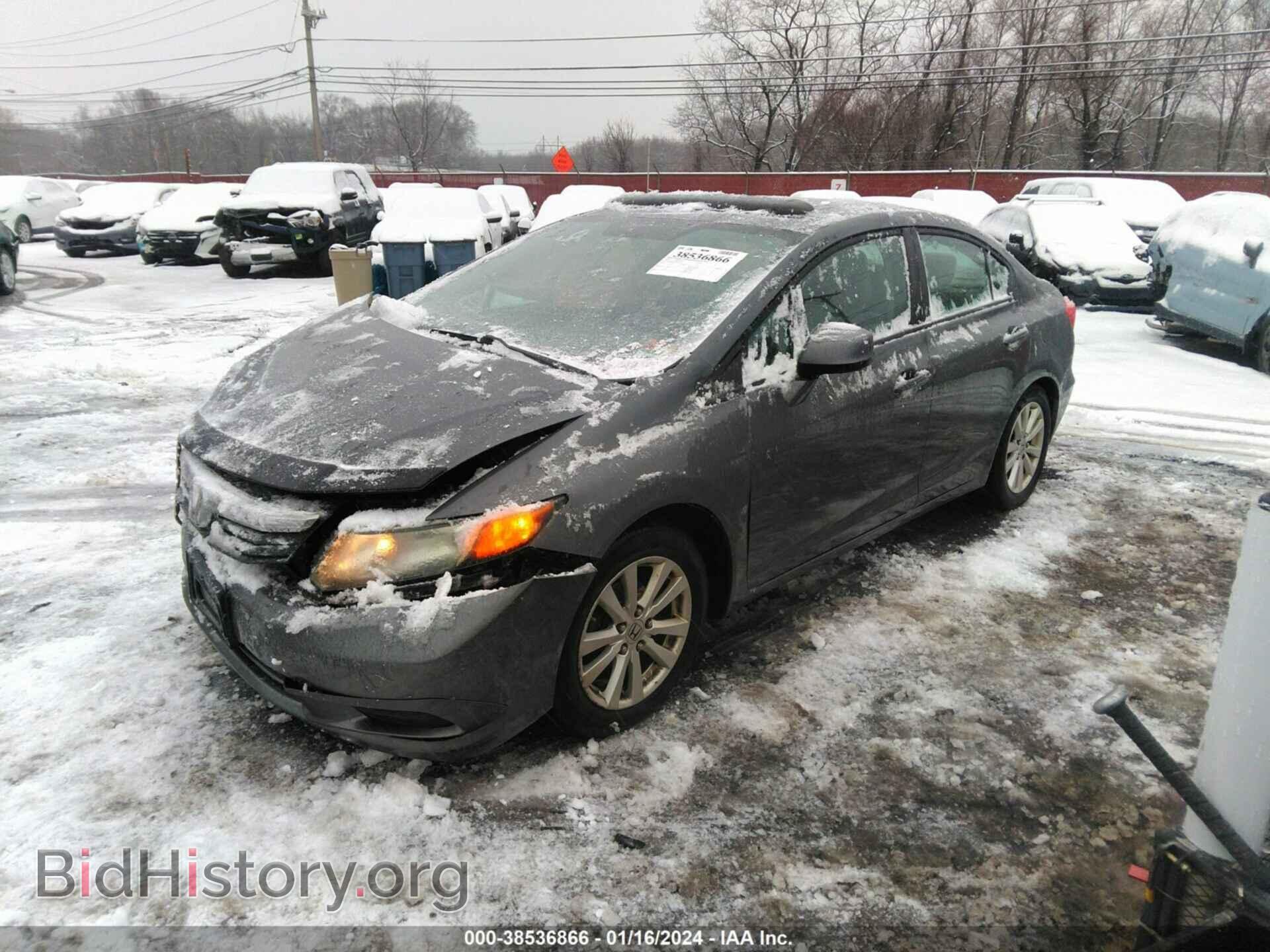 2012 HONDA CIVIC - VIN: 2HGFB2F93CH525335 - Фото 2