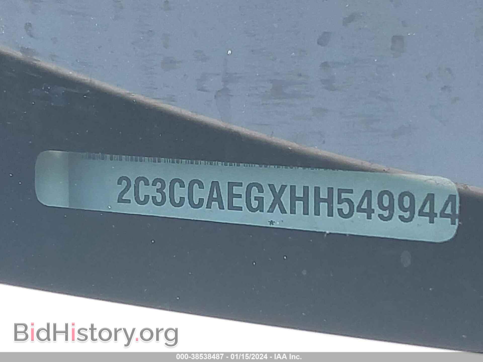 2017 CHRYSLER 300C - VIN: 2C3CCAEGXHH549944 - Фото 9