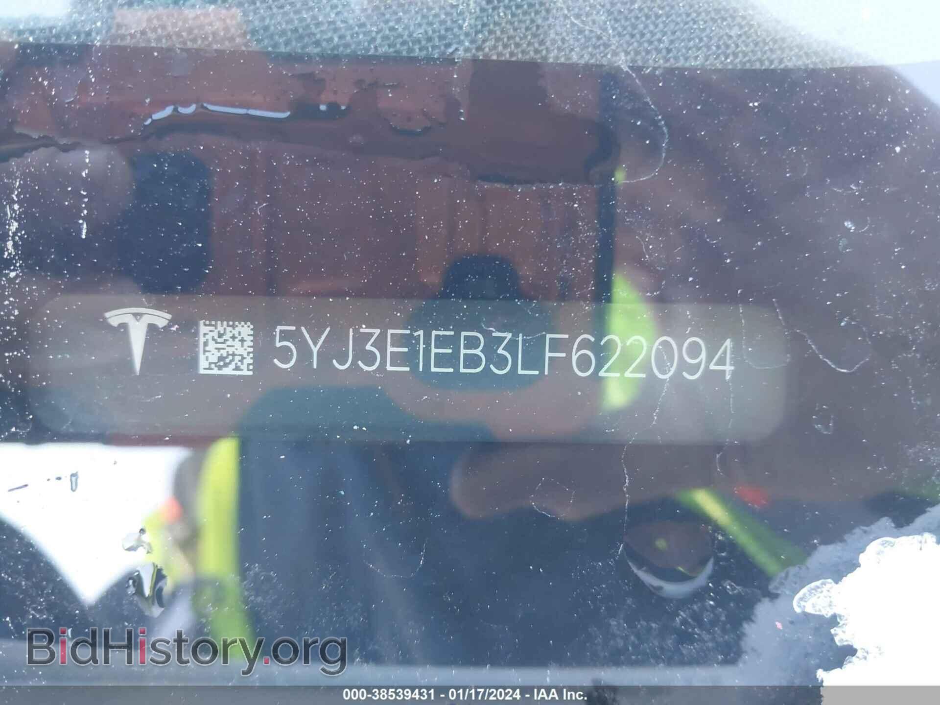 2020 TESLA MODEL 3 - VIN: 5YJ3E1EB3LF622094 - Фото 9