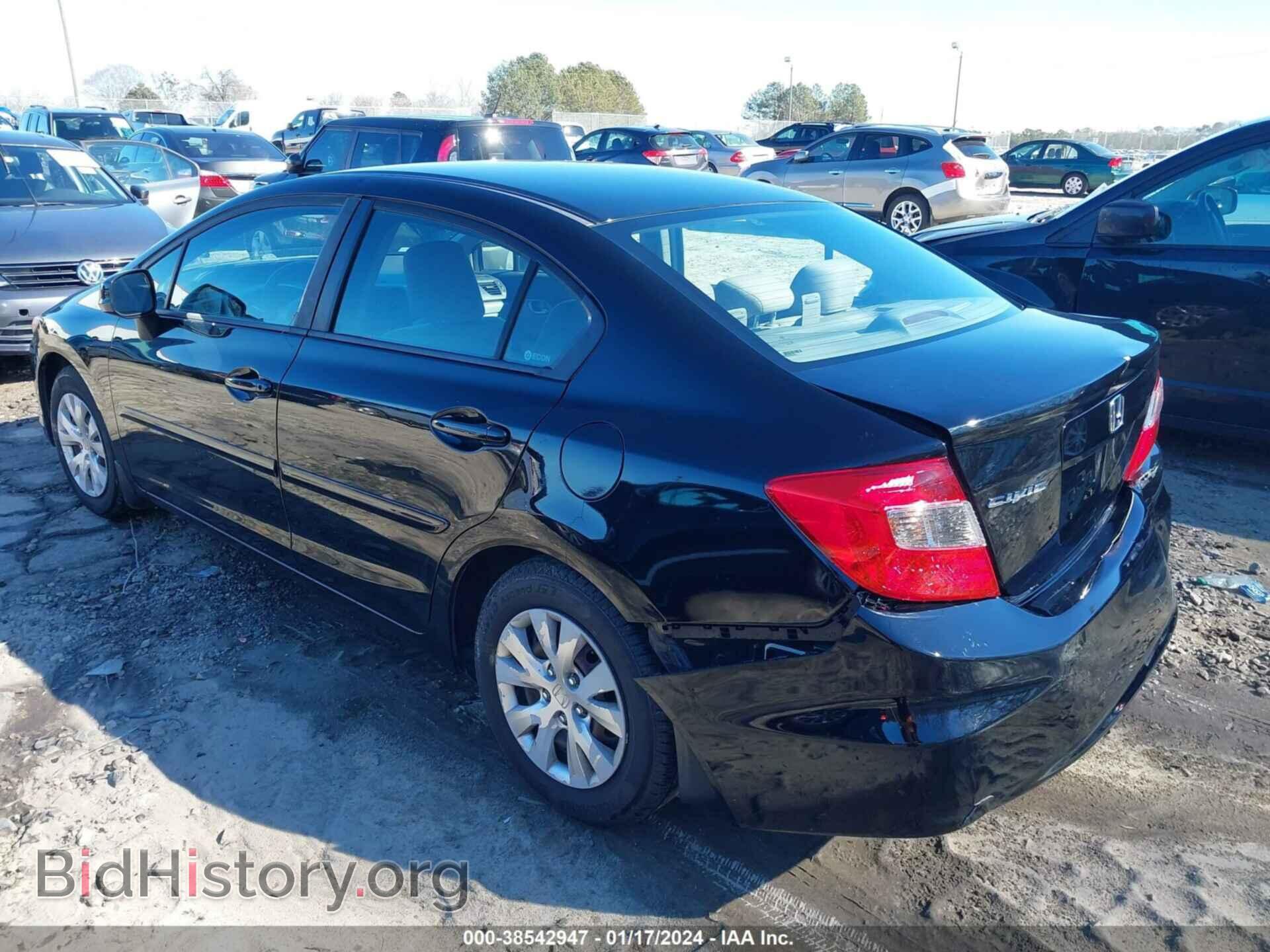 2012 HONDA CIVIC - VIN: 19XFB2F5XCE095956 - Фото 3