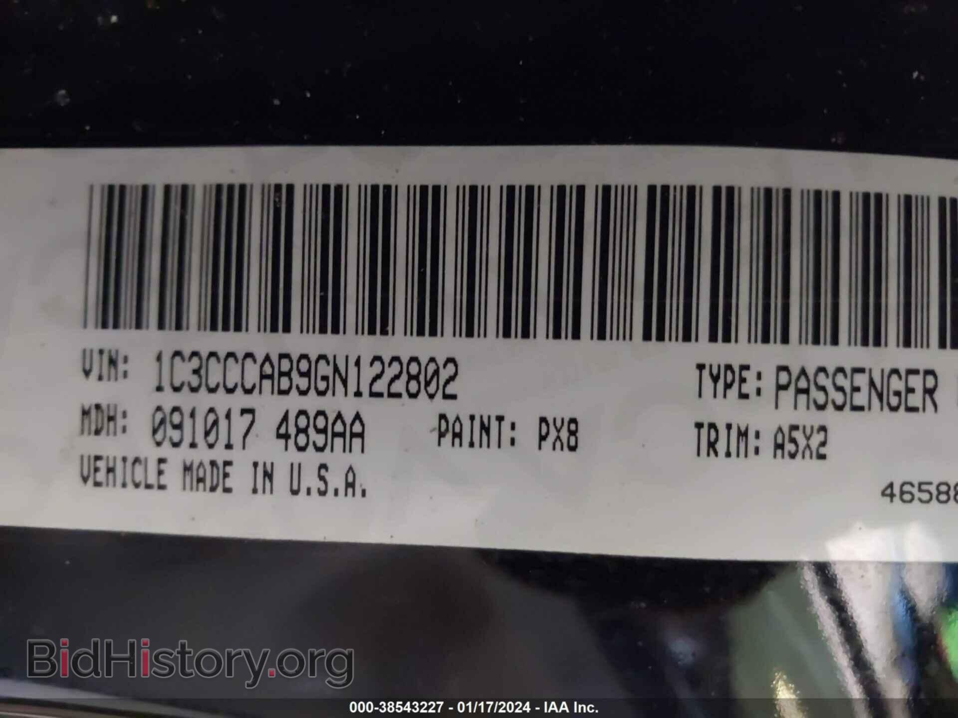 2016 CHRYSLER 200 - VIN: 1C3CCCAB9GN122802 - Photo 9