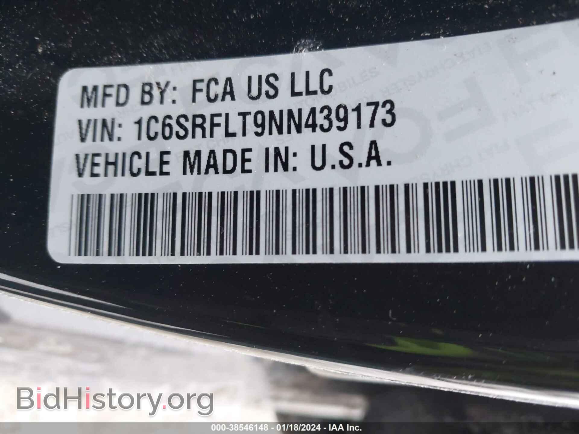2022 RAM 1500 - VIN: 1C6SRFLT9NN439173 - Фото 9