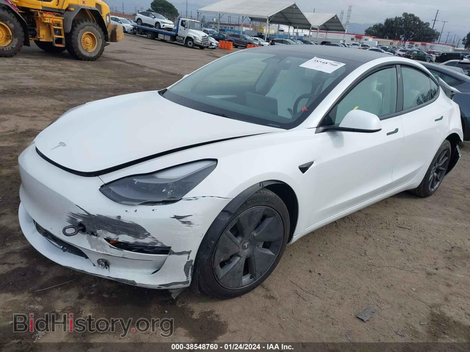 2022 TESLA MODEL 3 - VIN: 5YJ3E1EA3NF374701 - Фото 2