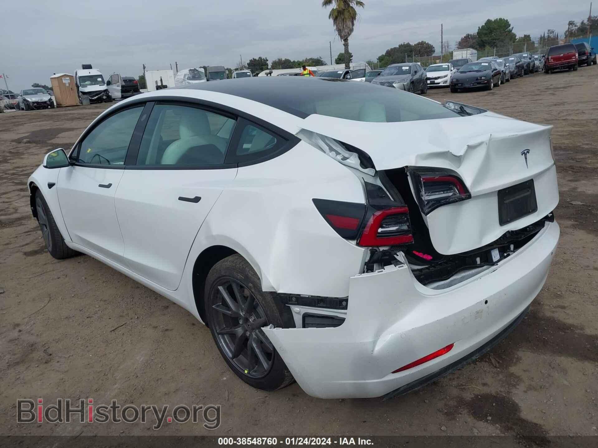 2022 TESLA MODEL 3 - VIN: 5YJ3E1EA3NF374701 - Фото 3