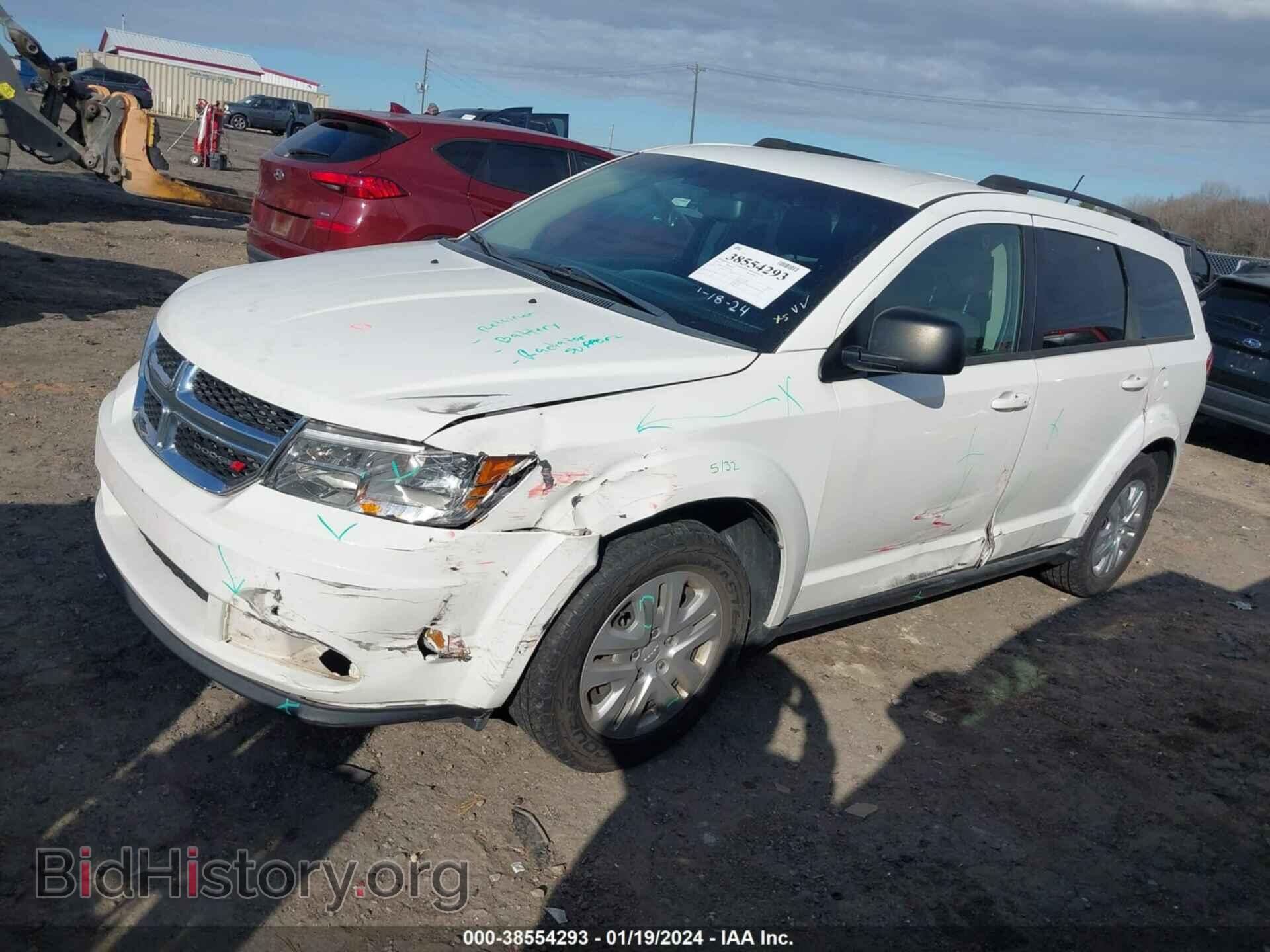 2016 DODGE JOURNEY - VIN: 3C4PDCAB3GT162142 - Фото 2