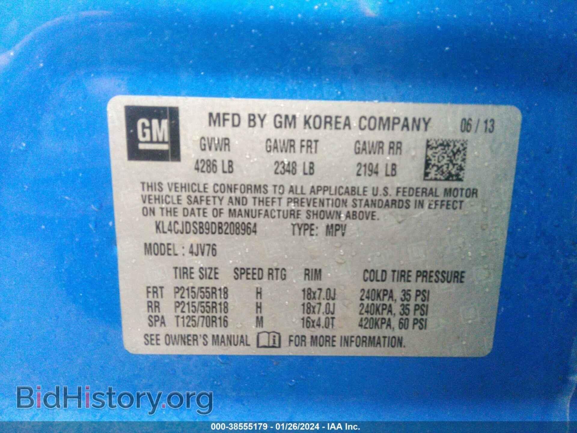 2013 BUICK ENCORE - VIN: KL4CJDSB9DB208964 - Photo 9