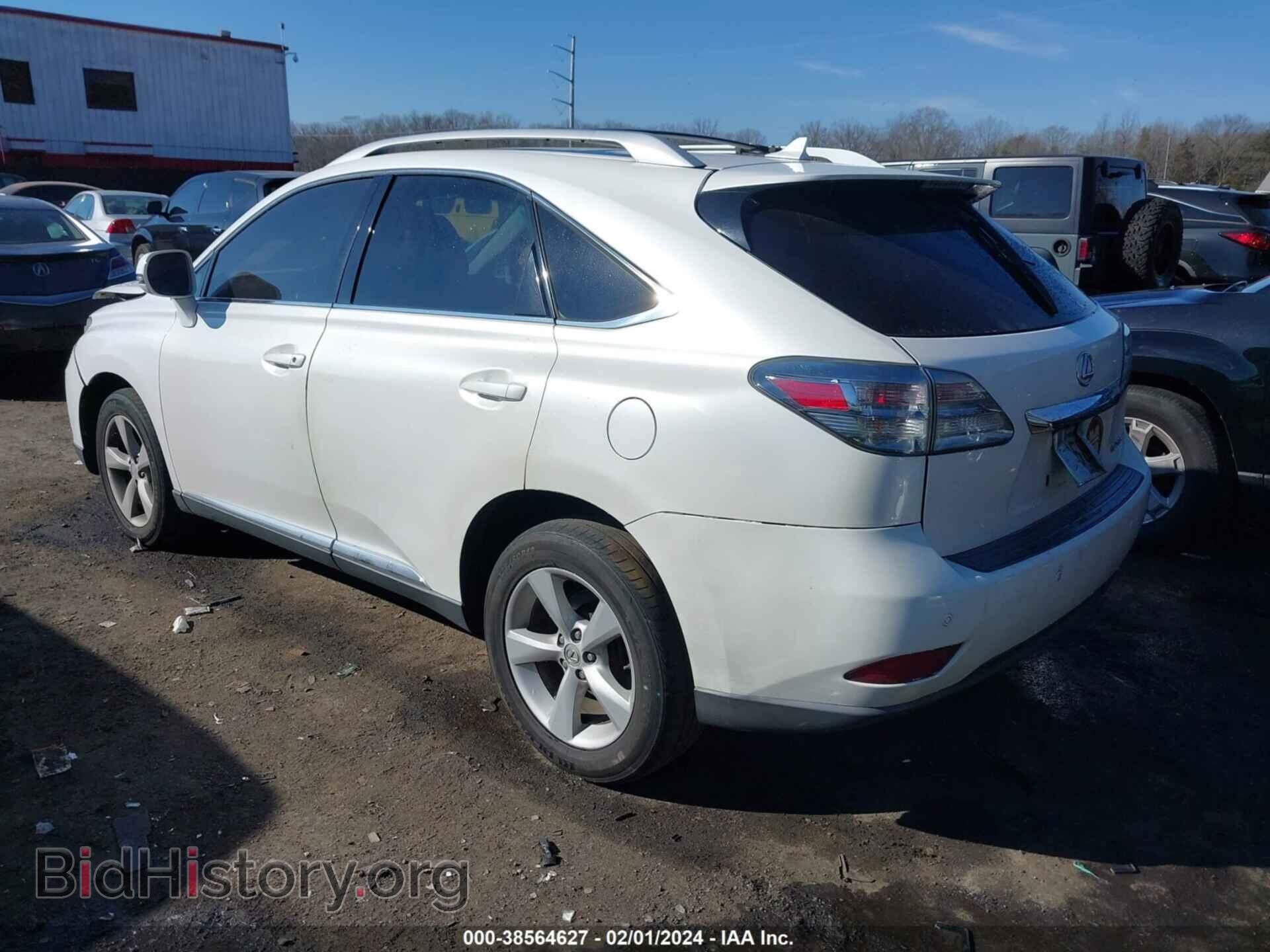 2012 LEXUS RX 350 - VIN: 2T2BK1BA3CC138927 - Фото 3