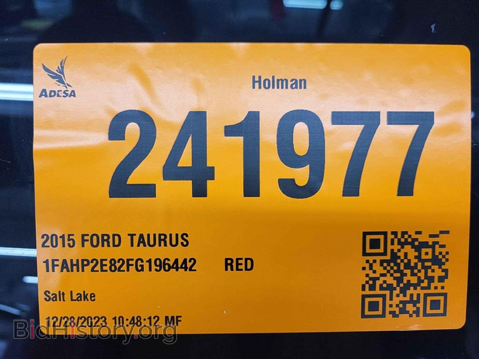 2015 FORD TAURUS - VIN: 1FAHP2E82FG196442 - Фото 4