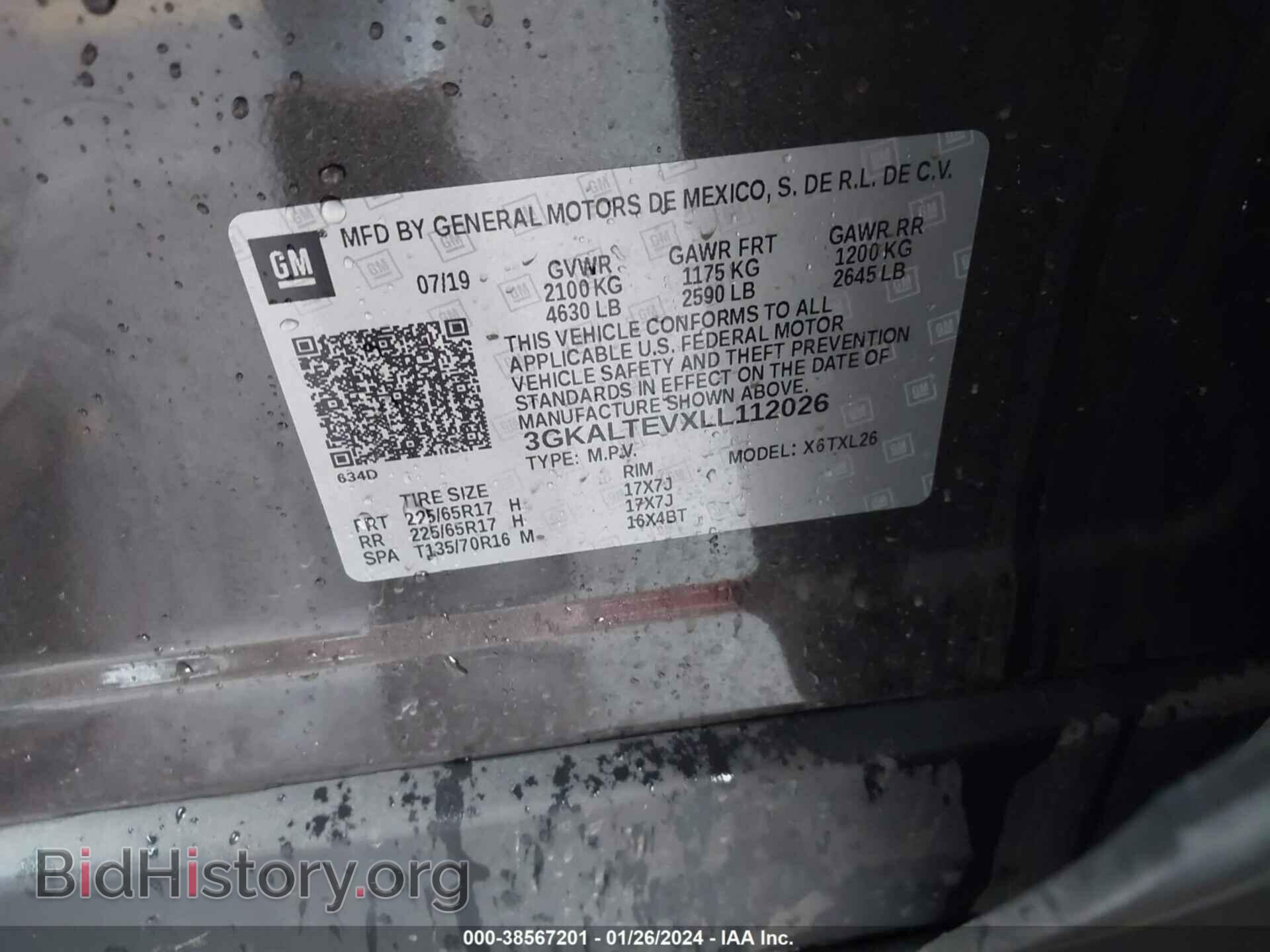 2020 GMC TERRAIN - VIN: 3GKALTEVXLL112026 - Photo 9