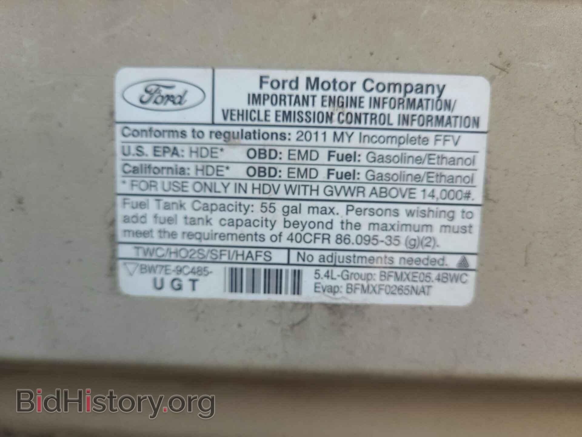 2011 FORD ECONOLINE - VIN: 1FDXE4FL8BDA06659 - Фото 6