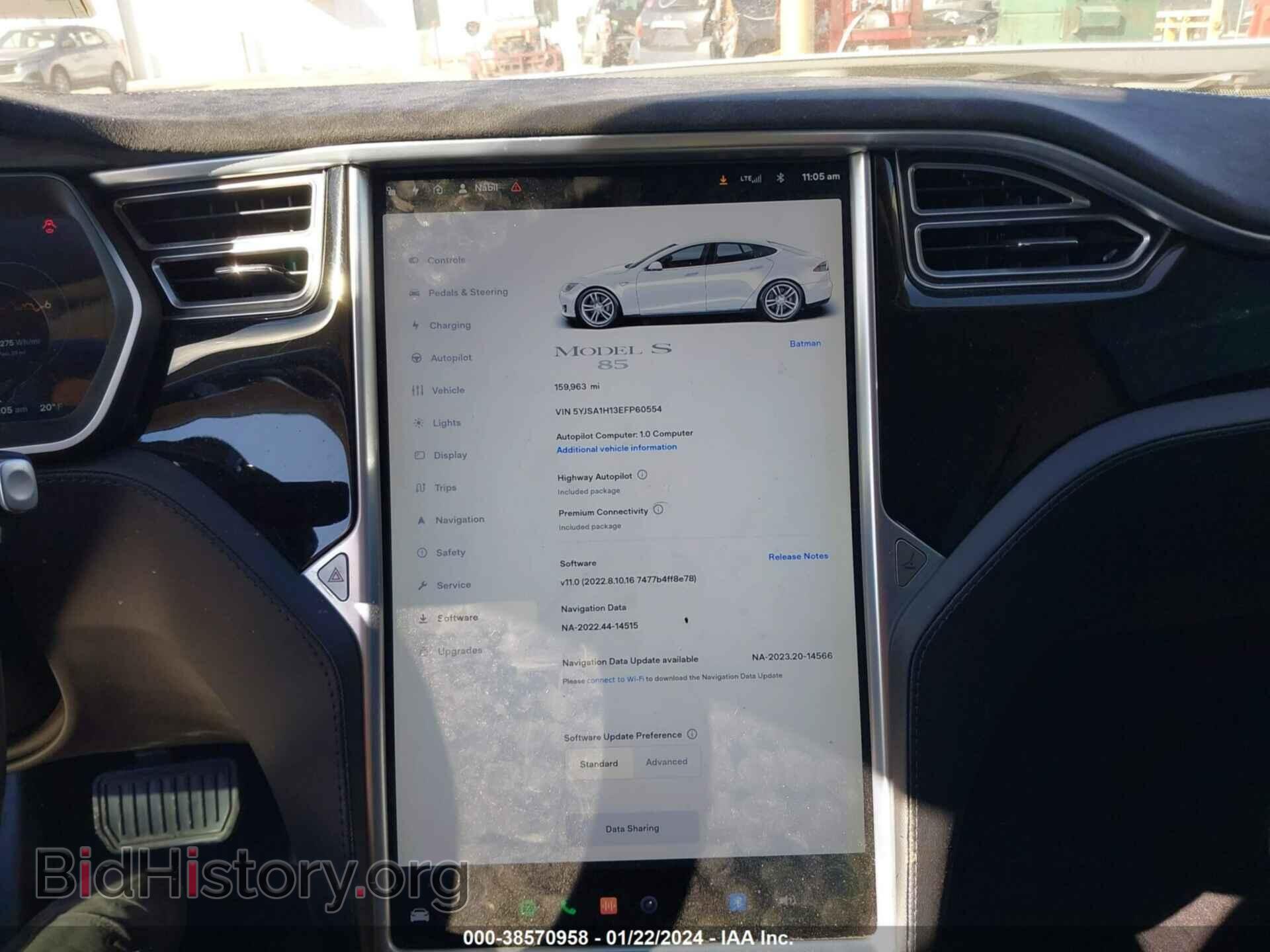2014 TESLA MODEL S - VIN: 5YJSA1H13EFP60554 - Photo 17