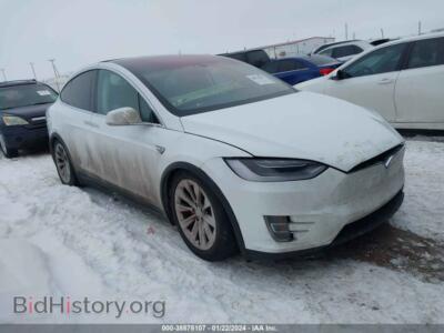 2016 Tesla MODEL X 75d/P100D/P90D, белый — VIN 5YJXCBE47GF005107, IAAI
