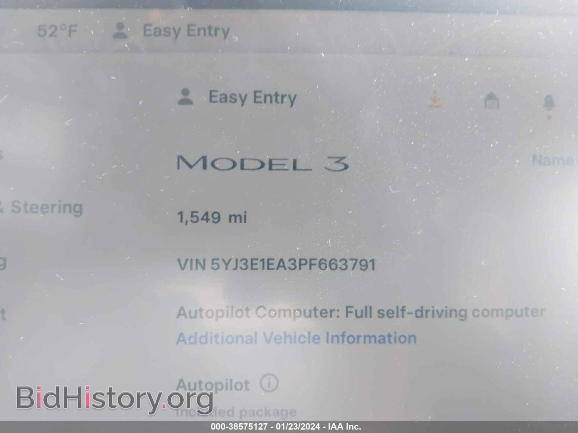 2023 TESLA MODEL 3 - VIN: 5YJ3E1EA3PF663791 - Фото 16