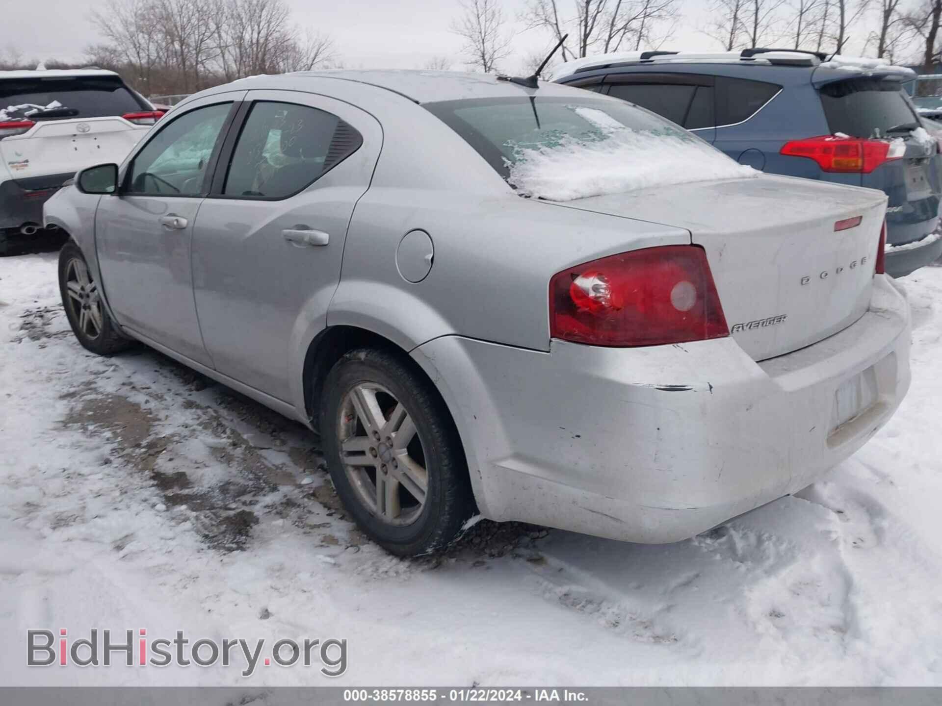 2012 DODGE AVENGER - VIN: 1C3CDZCB7CN221500 - Фото 3