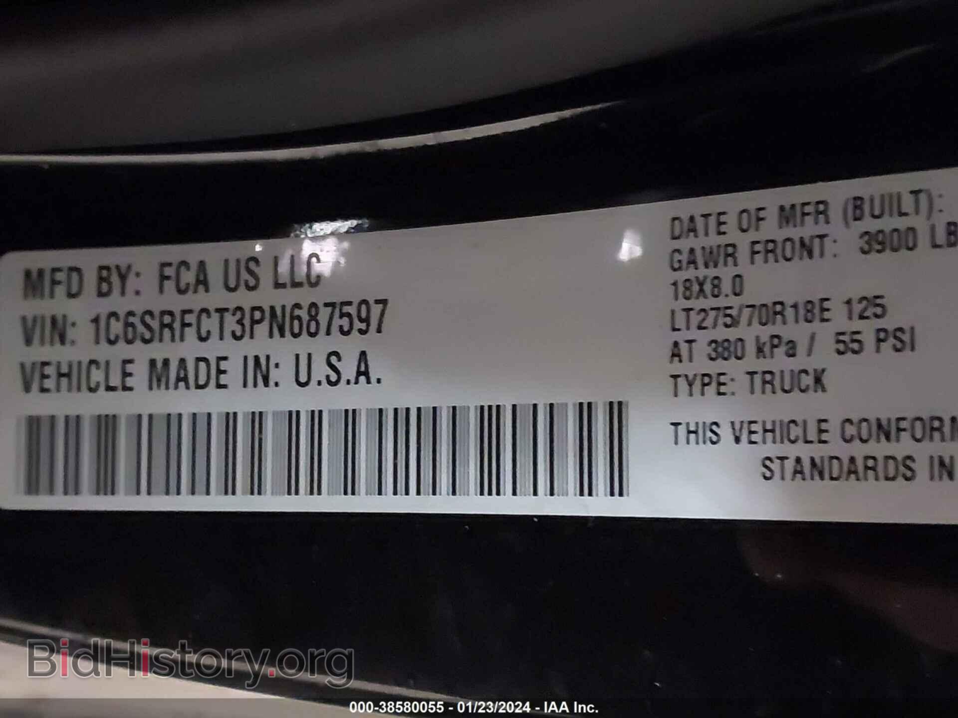 2023 RAM 1500 - VIN: 1C6SRFCT3PN687597 - Фото 9