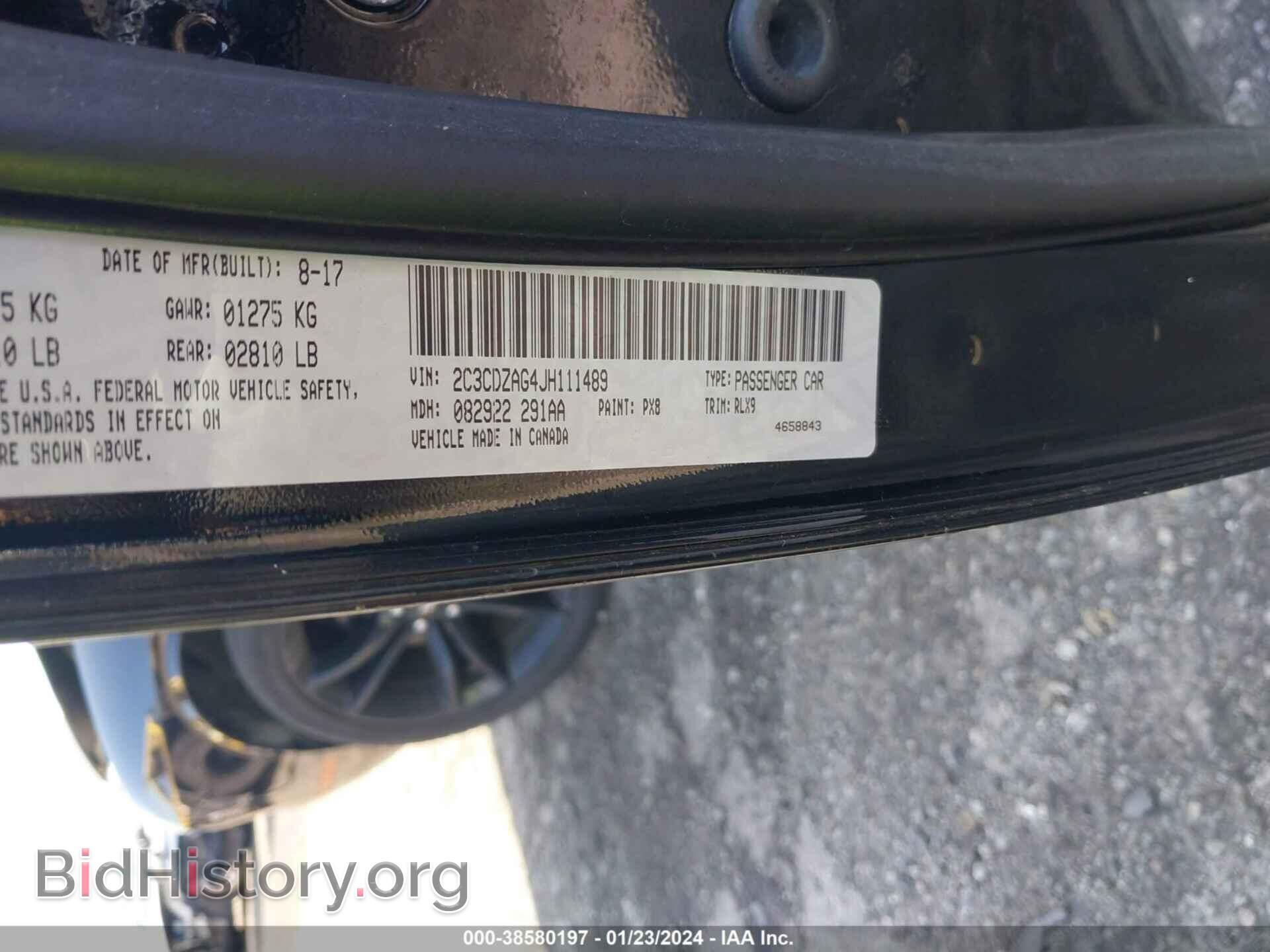 2018 DODGE CHALLENGER - VIN: 2C3CDZAG4JH111489 - Photo 9