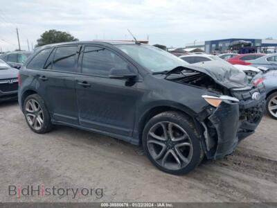 2014 Ford EDGE Sport, черный — VIN 2FMDK3AK3EBB60856, IAAI