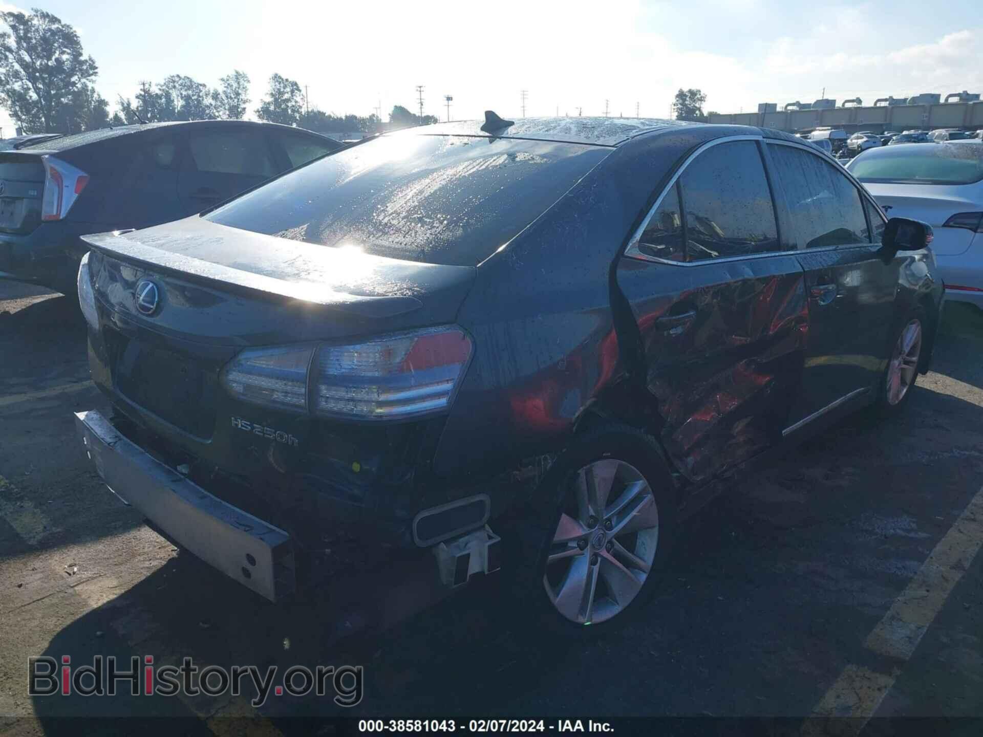 2011 LEXUS HS 250H - VIN: JTHBB1BA5B2044094 - Фото 4