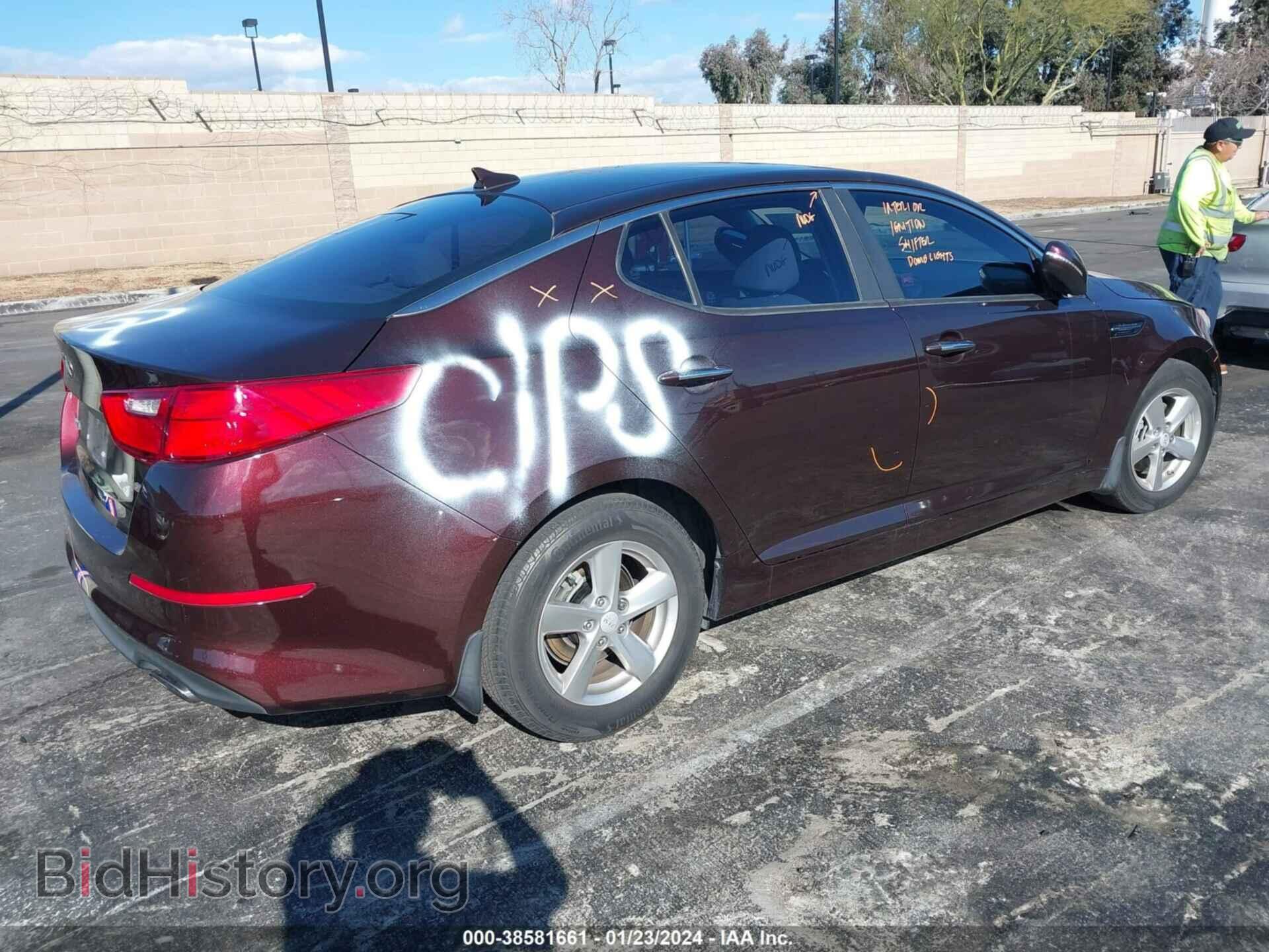2015 KIA OPTIMA - VIN: 5XXGM4A76FG467727 - Фото 4