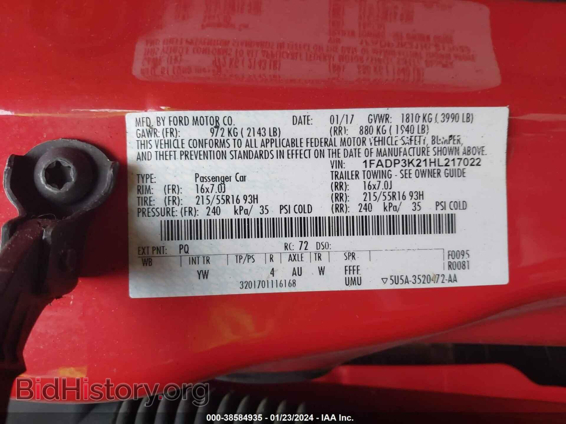 2017 FORD FOCUS - VIN: 1FADP3K21HL217022 - Photo 9
