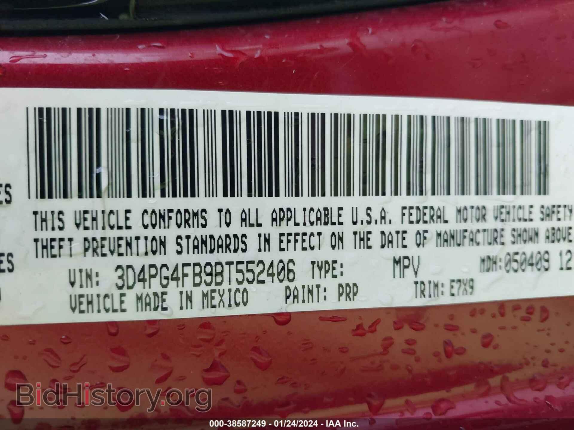 2011 DODGE JOURNEY - VIN: 3D4PG4FB9BT552406 - Photo 9