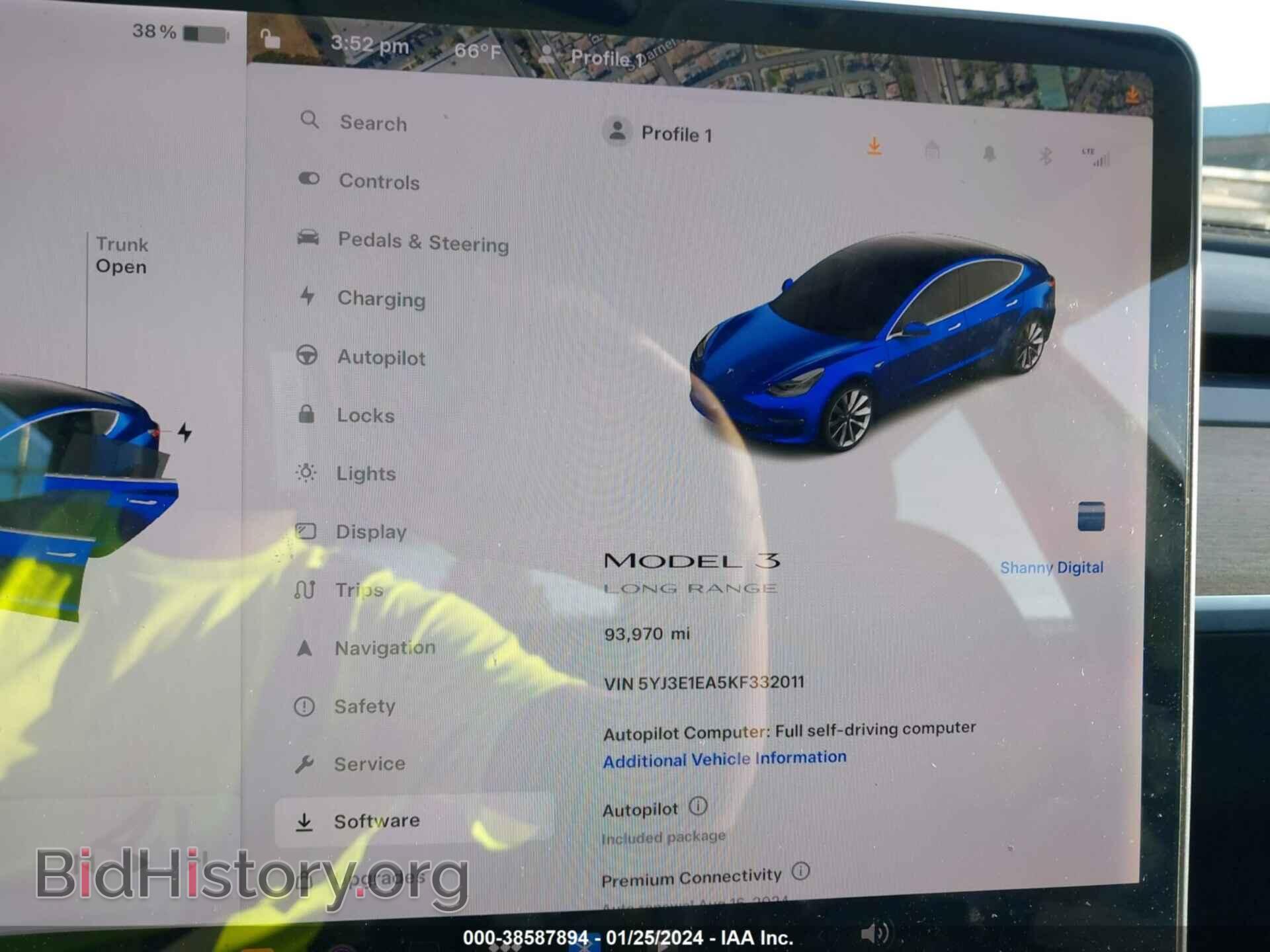 2019 TESLA MODEL 3 - VIN: 5YJ3E1EA5KF332011 - Photo 7